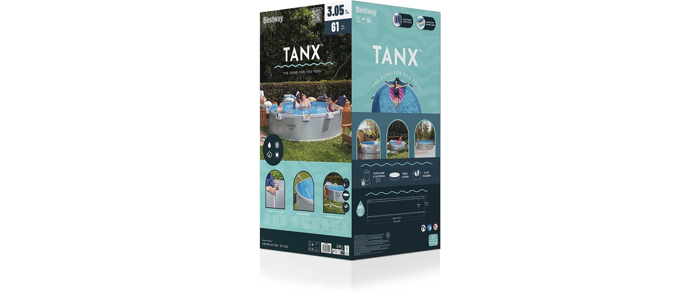 Bestway Piscine ronde »Tanx 305 x 61 cm«