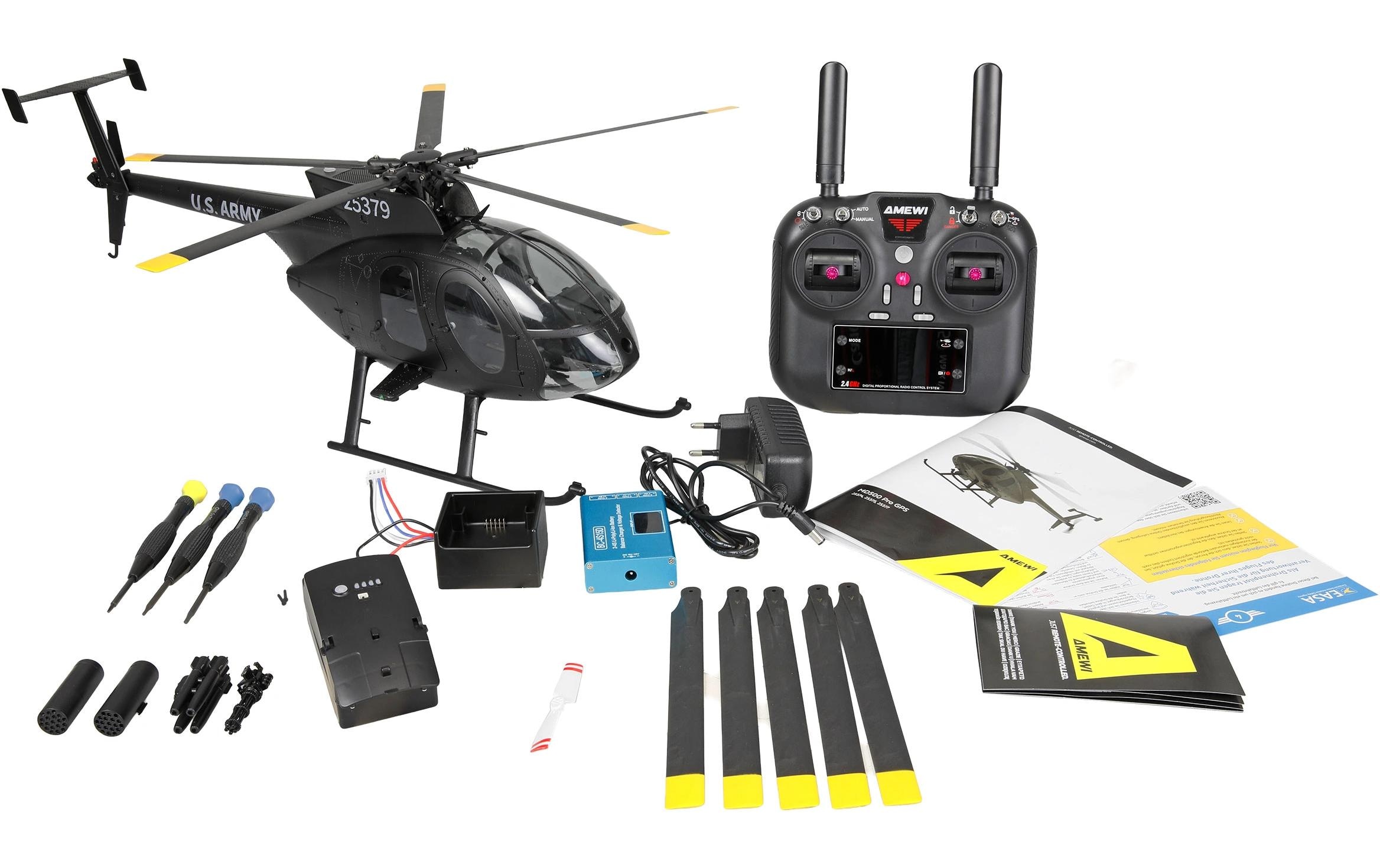 Amewi Hélicoptère RC »MD500 Pro GPS U.S. Army RTF«
