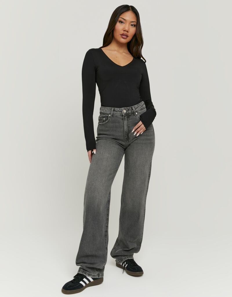 Tally Weijl Jeans taille haute »SPADEPEPPER« Baumwollmischung, High-Waist mit geradem Beinverlauf