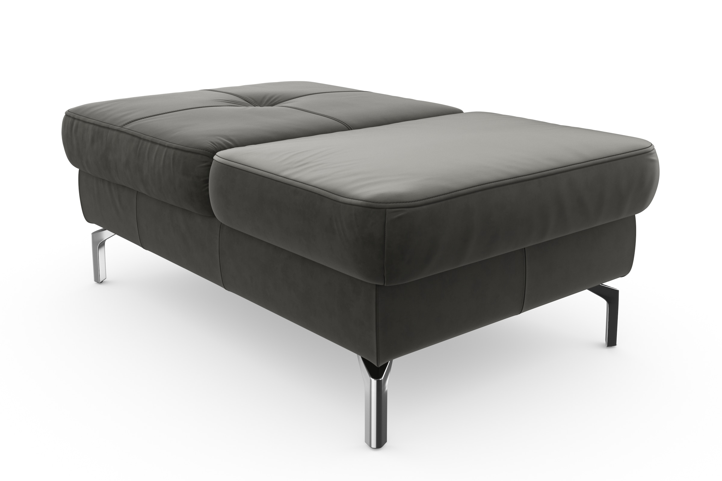 sit&more Hocker »Bendigo« mit Klappfunktion, Bodenfreiheit 15 cm, wahlweise in 2 Fussfarben