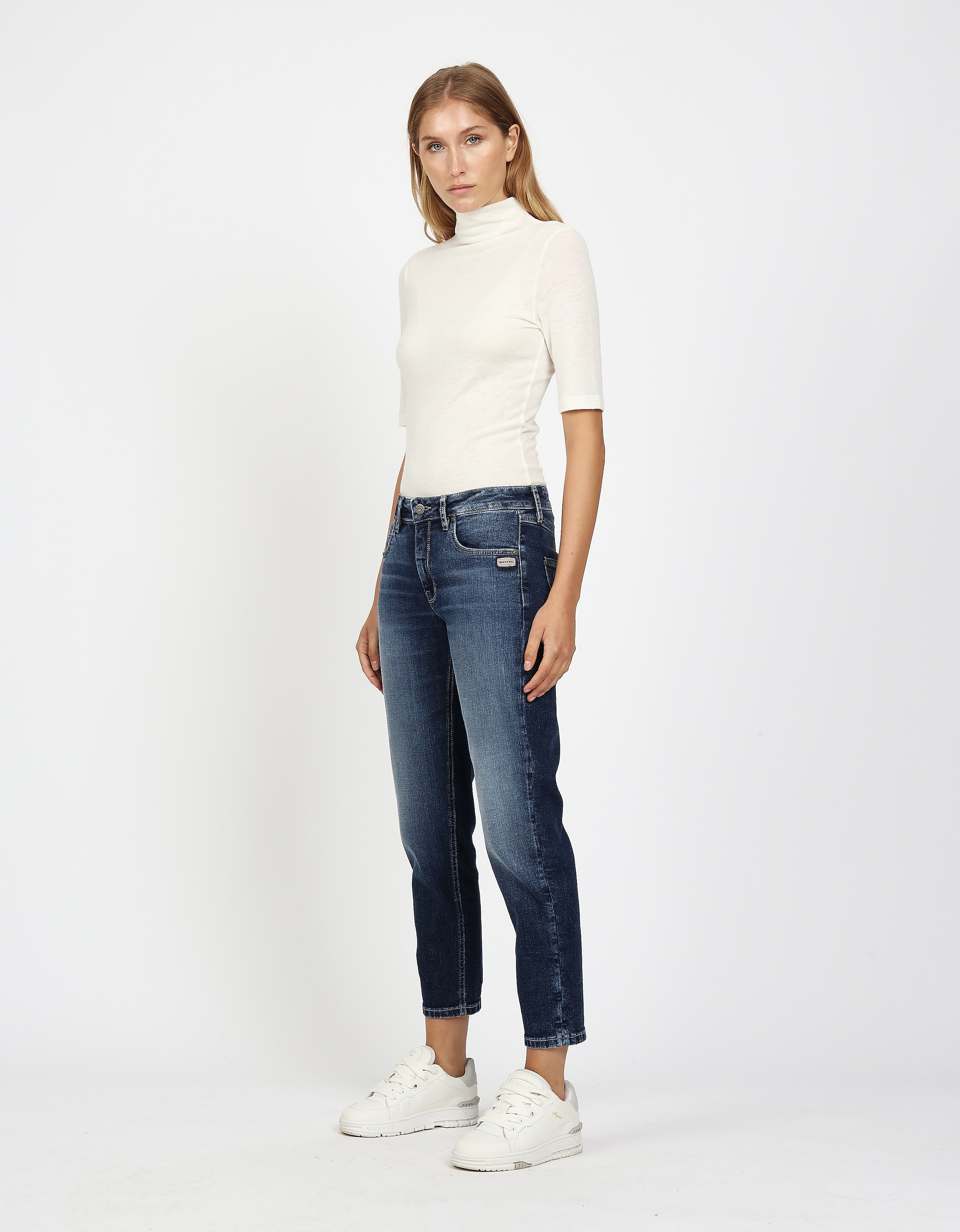 GANG Boyfriend-Jeans »94NADIA« 5-Pocket Style mit Reissverschluss und Knopf