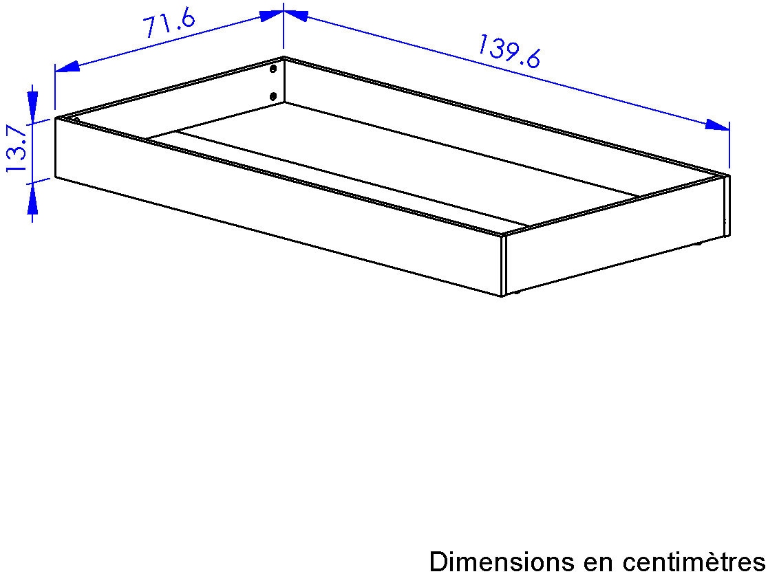 Gami Tiroir de lit »Bettschubkasten Basile« praktisch, um alles aufzubewahren