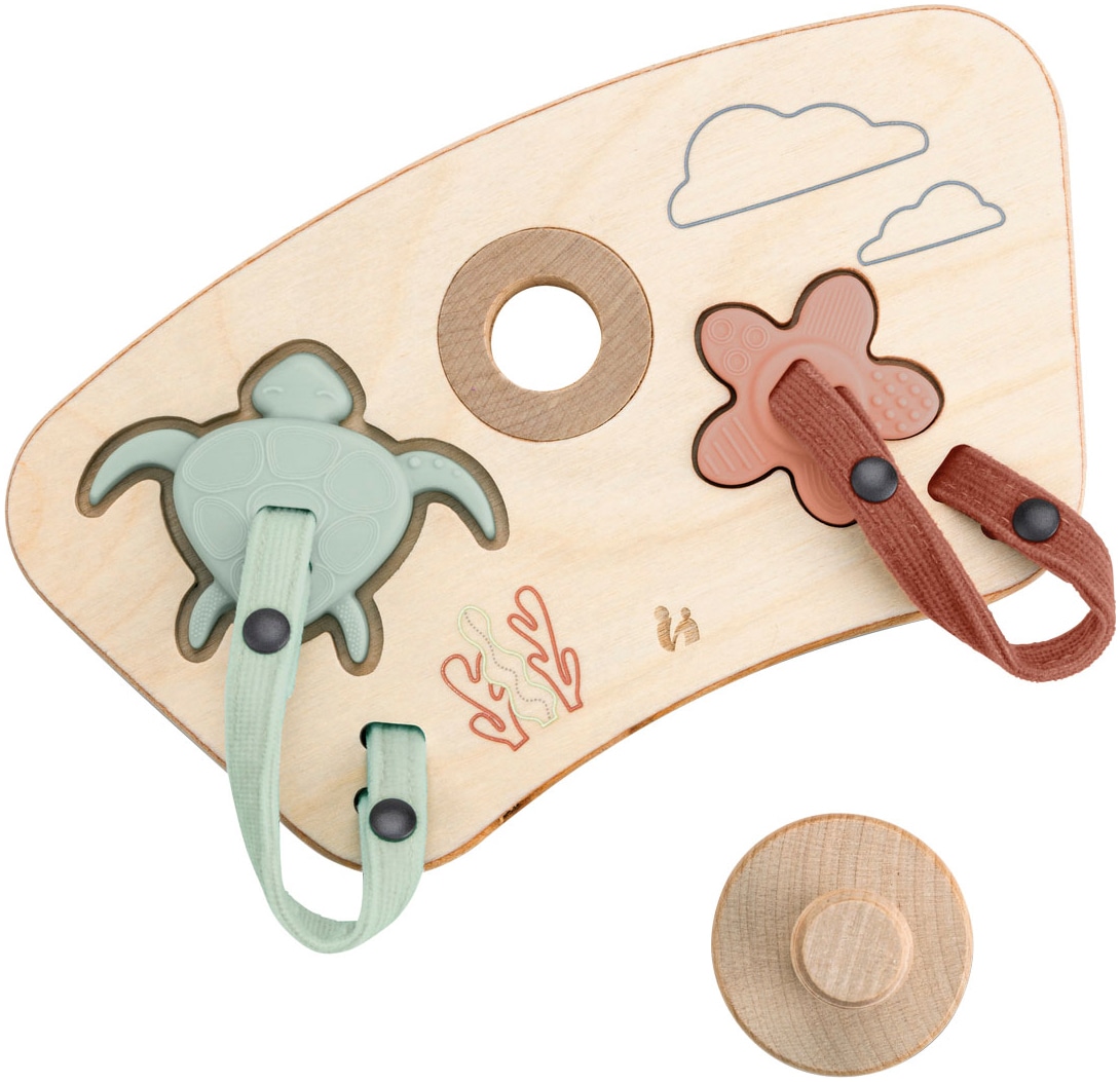 Hauck Puzzle »Play Puzzling S, Turtle & Flower« aus Holz; für Hauck Play Tray