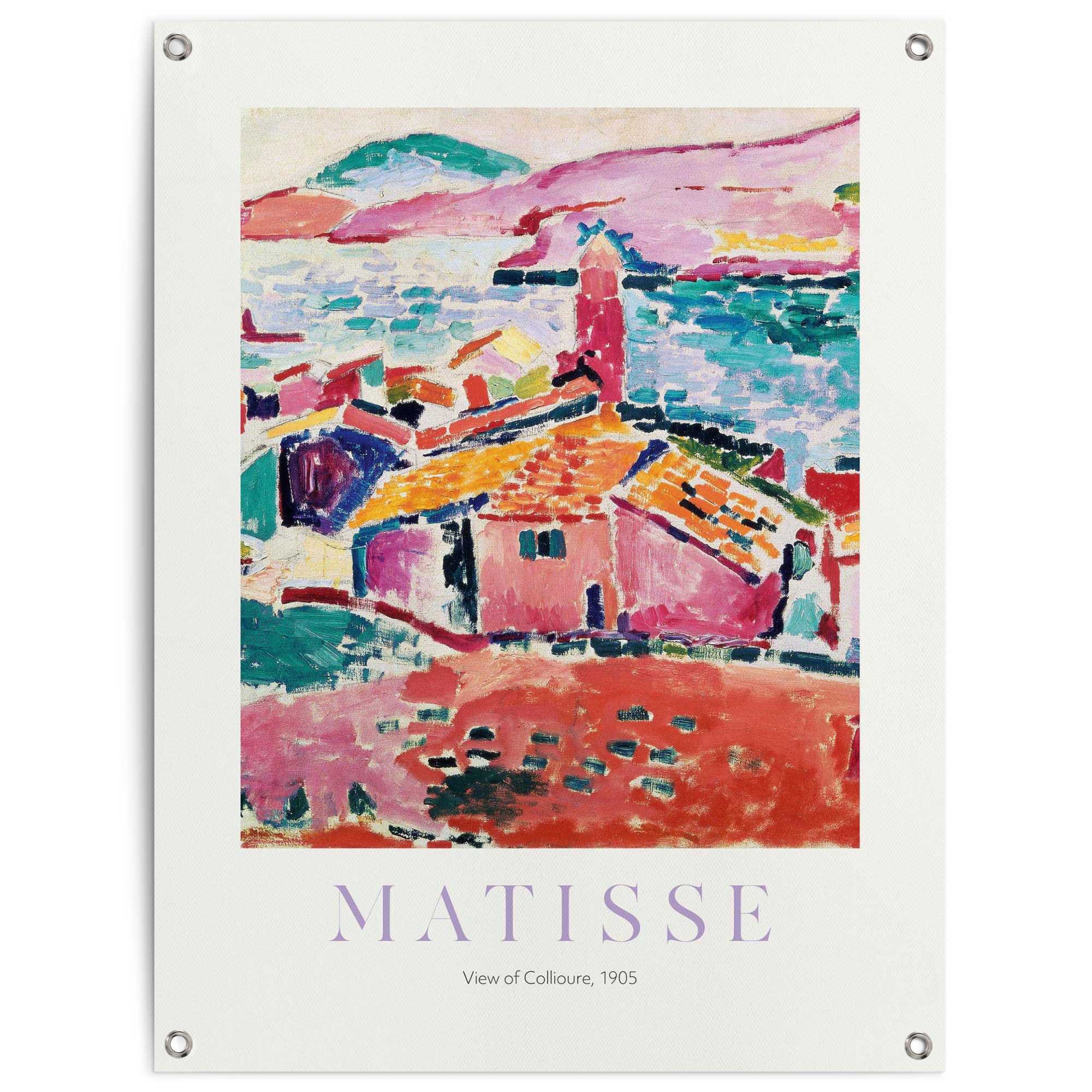 Image of Reinders Poster "Matisse - Les toits de Collioure" Garten - Mehrfarbig - Leinwand - Kunst - 60x80 cm