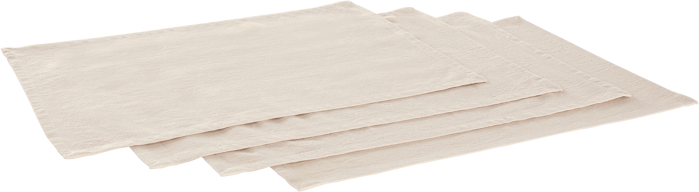 LeGer Home by Lena Gercke Set de table »Liaa« Baumwollqualität mit Leinenanteil, schöne Haptik, Deko, Masse 30x40 cm