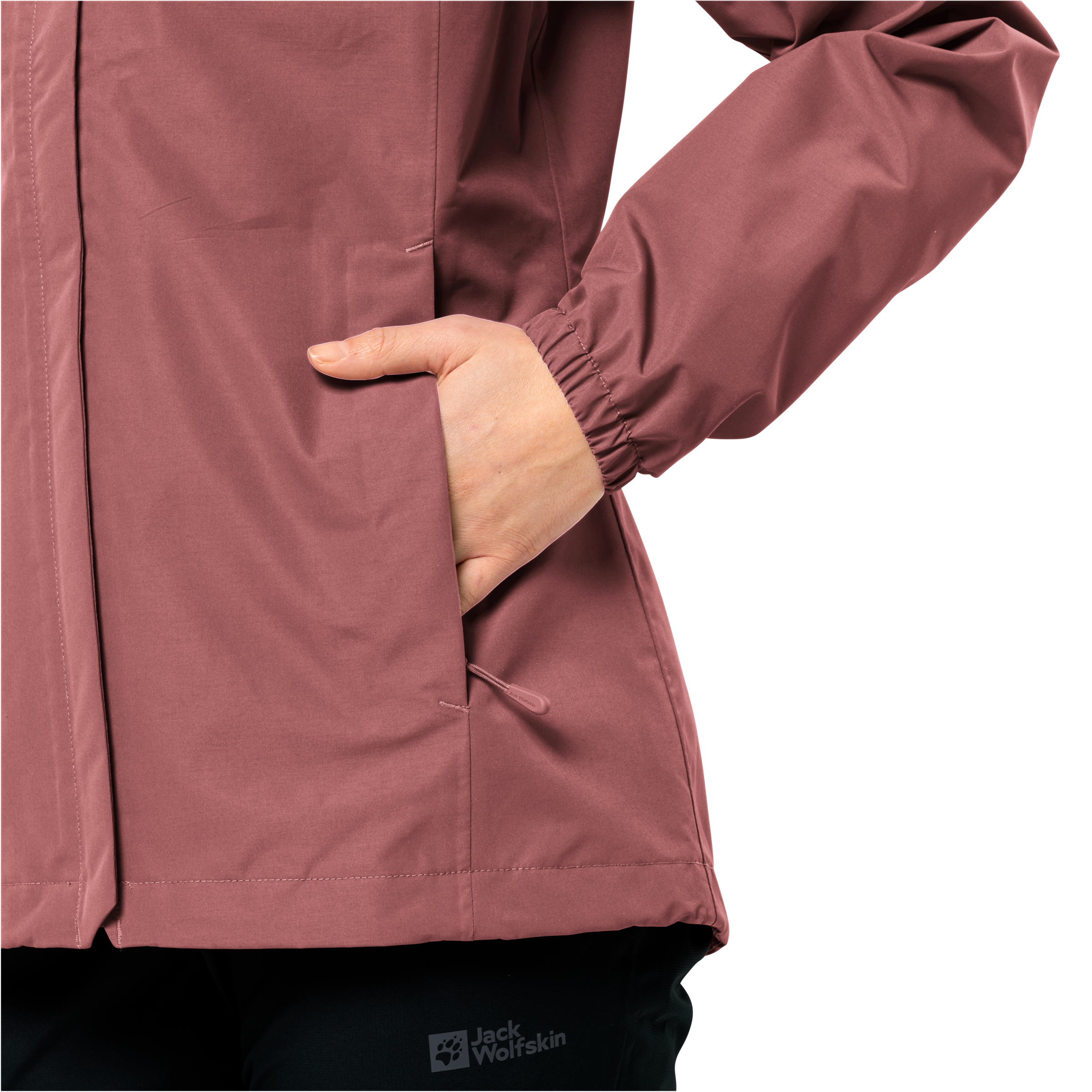 Jack Wolfskin Funktionsjacke »STORMY POINT 2L JKT W«, mit Kapuze, mit verstaubarer Kapuze, wasserdicht, atmungsaktiv und winddicht