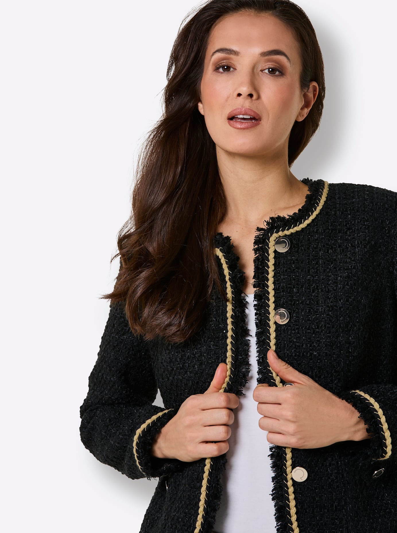 CREATION L PREMIUM Veste blazer »Woll-Mix-Bouclè-Blazer«