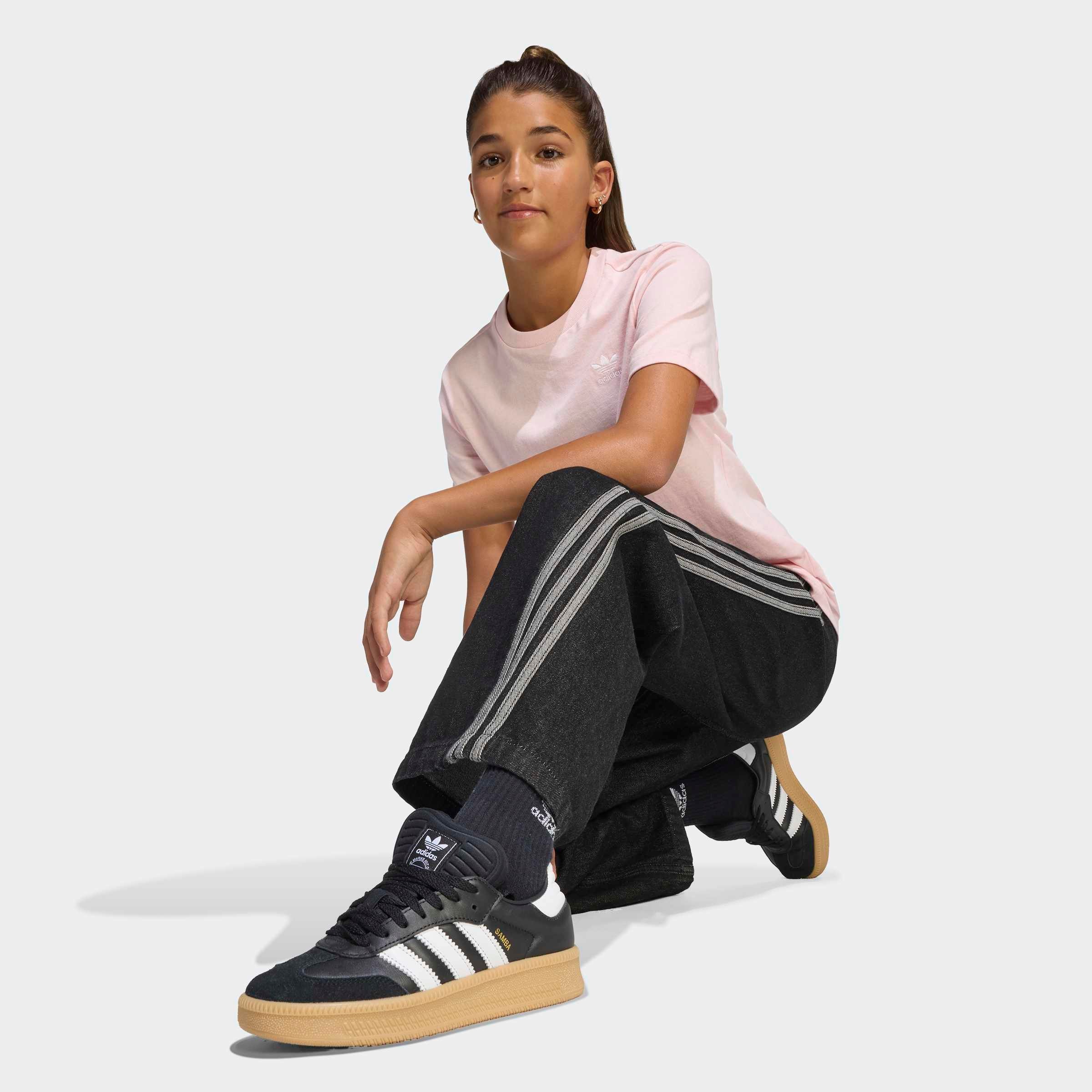 adidas Originals T-shirt »TEE« für Kinder und Teens, mit gerippten Details, mit Rundhalsausschnitt