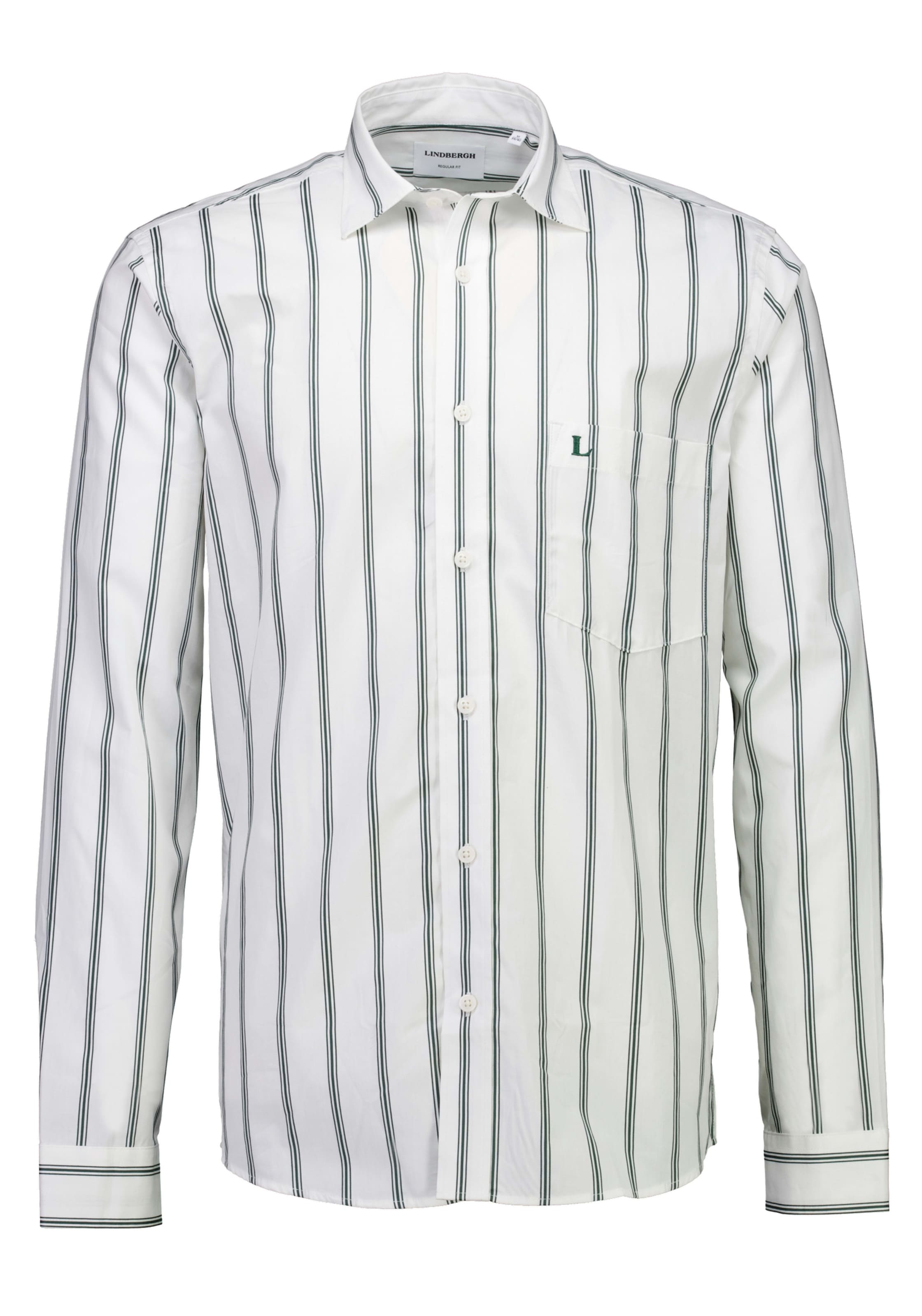 LINDBERGH Chemise à manches longues avec design à rayures / coton