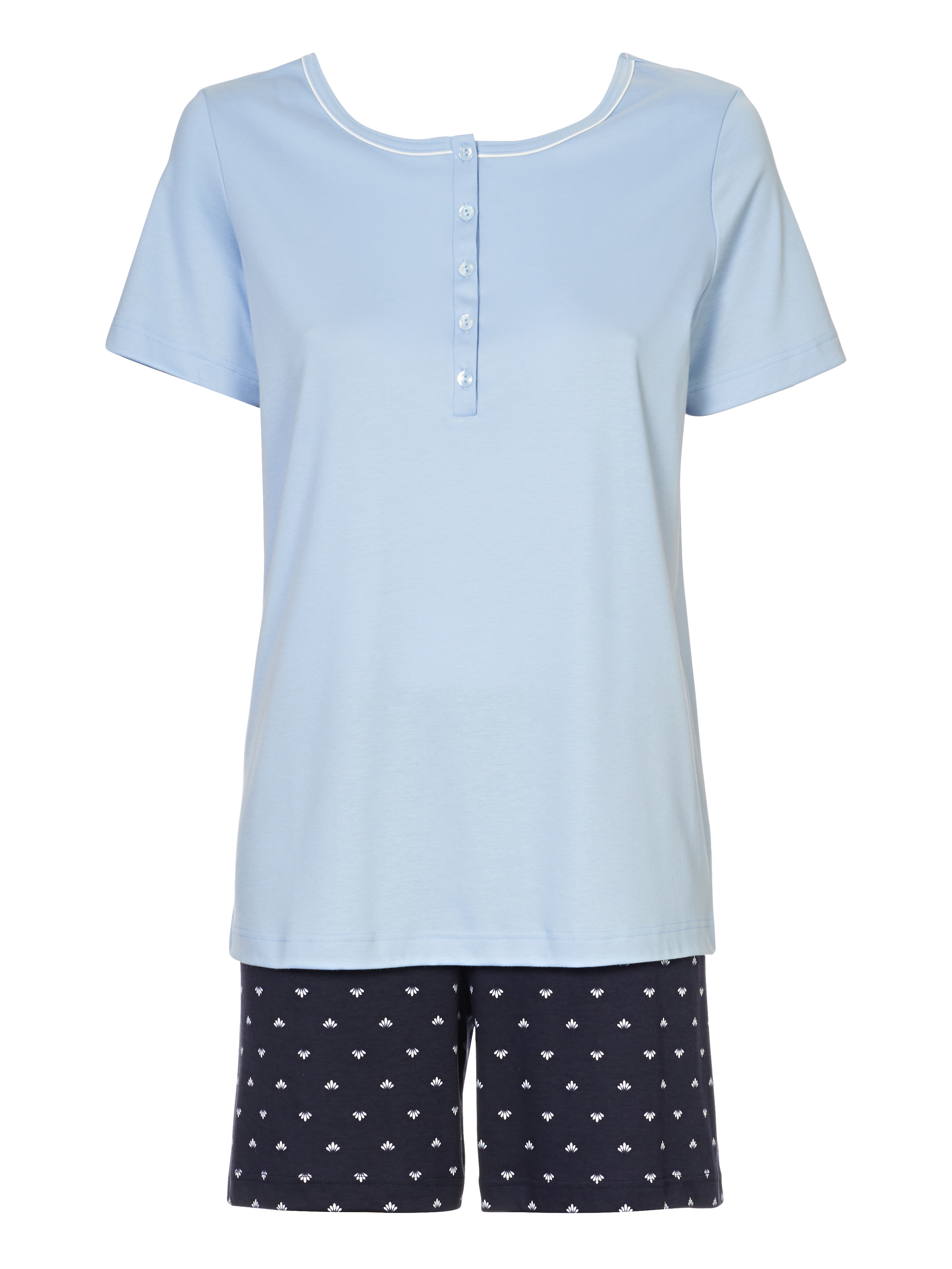 CALIDA Shorty »Night Lovers«, (2 tlg.), mit gemusterter Hose
