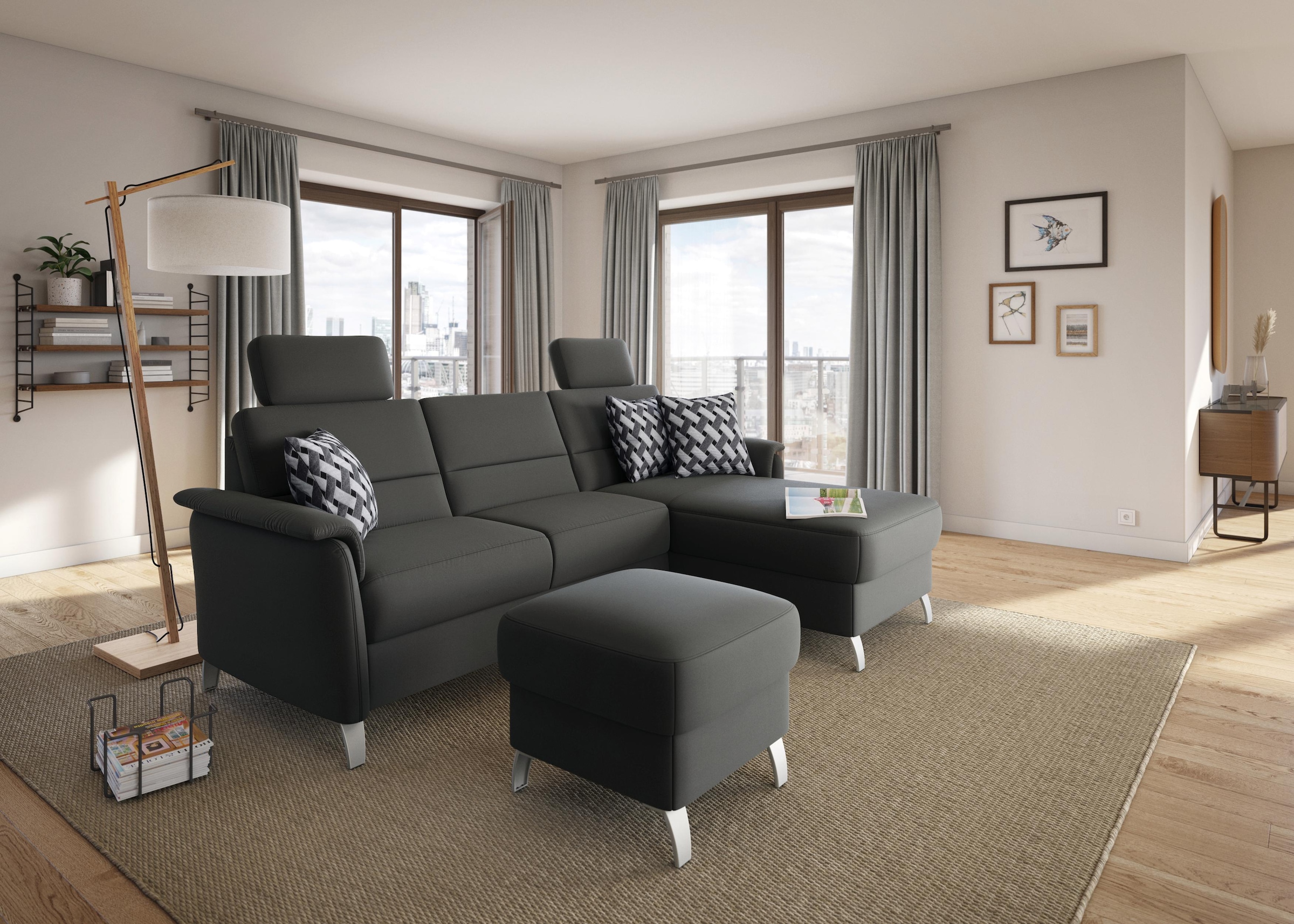 Image of sit&more Ecksofa "Palmera L-Form, B: 244 cm" optional Bettfunktion & Bettkasten, Federkern