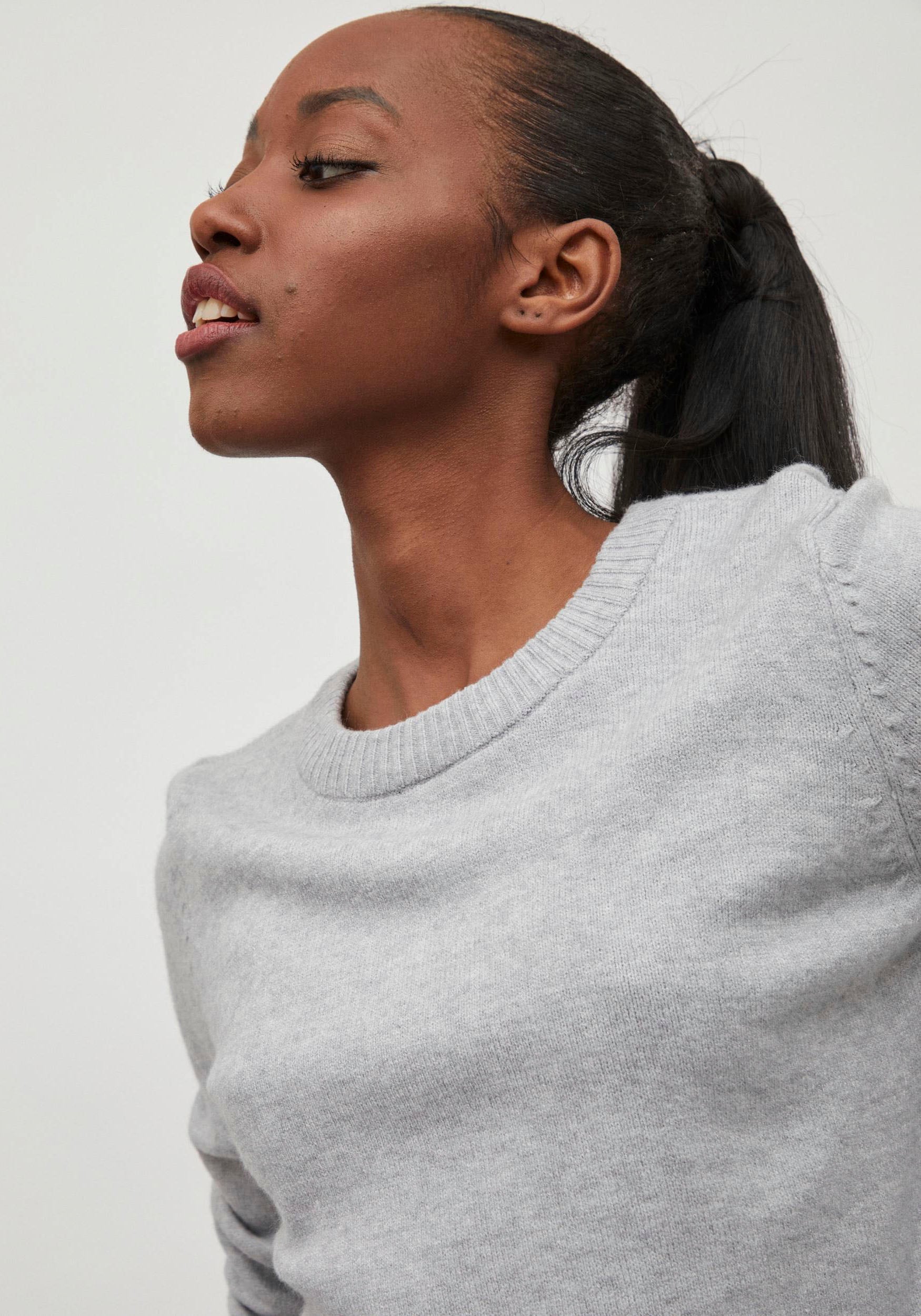 Vila Rundhalspullover »VIRIL-O-PULLI« Feinstrick mit feinen Strickdetails