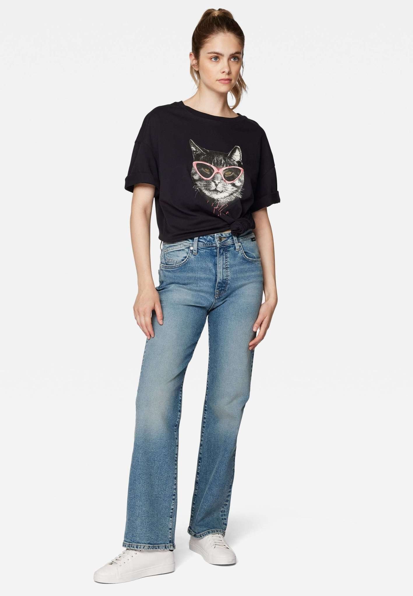 Mavi T-Shirt »T-Shirts Cat Print T-Shirt«