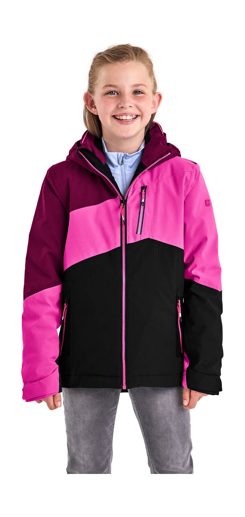 Image of Killtec Skijacke "KSW 166 GRLS SKI JCKT" Atmungsaktive, wasser- und winddichte Skijacke mit abnehmbarer Kapuze