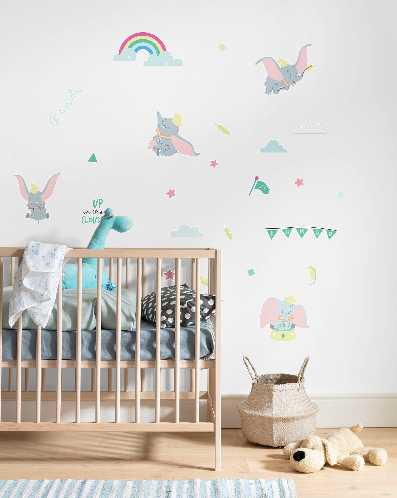 Komar Wandtattoo »Dumbo Daydream - Grösse 50 x 70 cm«, (26 St.), selbstklebend, Wandsticker, Kinderzimmer