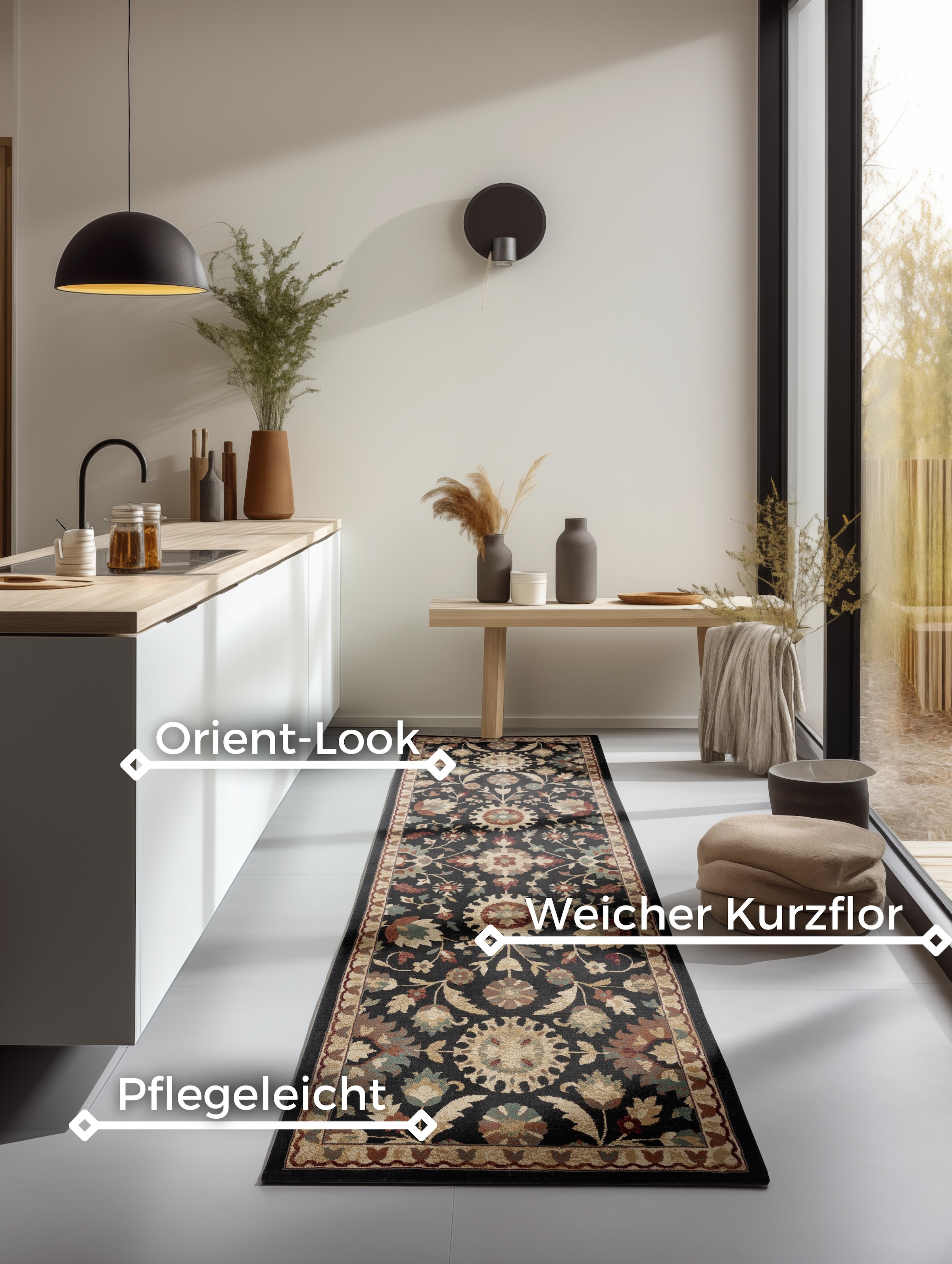 HANSE Home Läufer »Farsi«, rechteckig, 8 mm Höhe, Orient Optik, strapazierfähig, pflegeleicht, robust