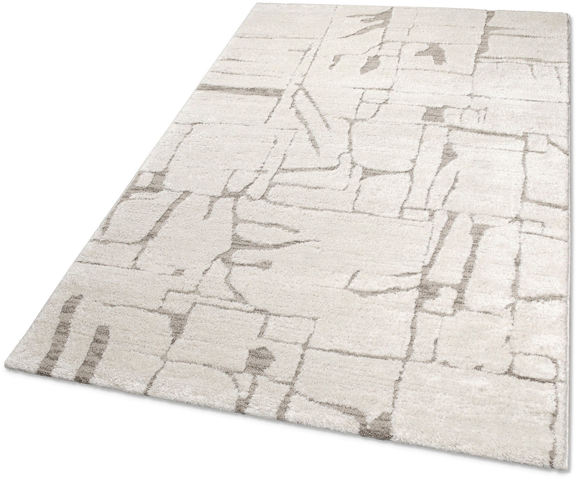 GOODproduct Tapis »Serin« Rectangulaire 18 mm Höhe Kurzflor, Hoch Tief, modernes Design, weiche Oberfläche, Wohnzimmer