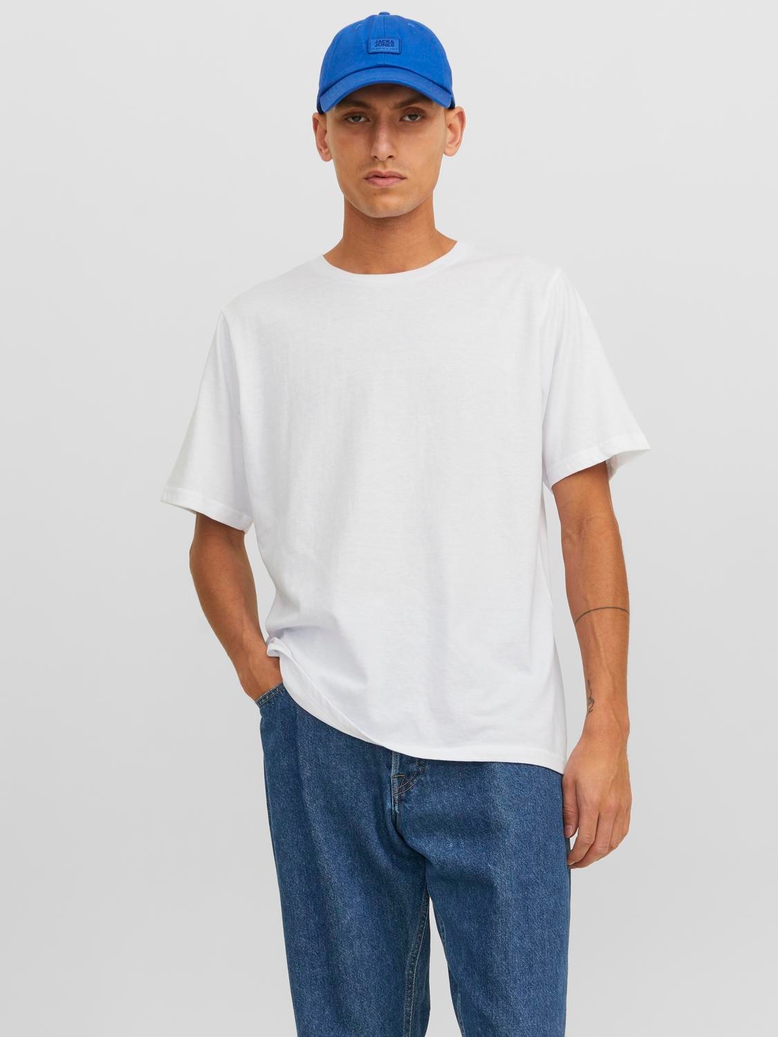 Jack & Jones Rundhalsshirt »JACUNDER TEE CREW NECK 3 PACK NOOS«, (Packung, 3 tlg.)