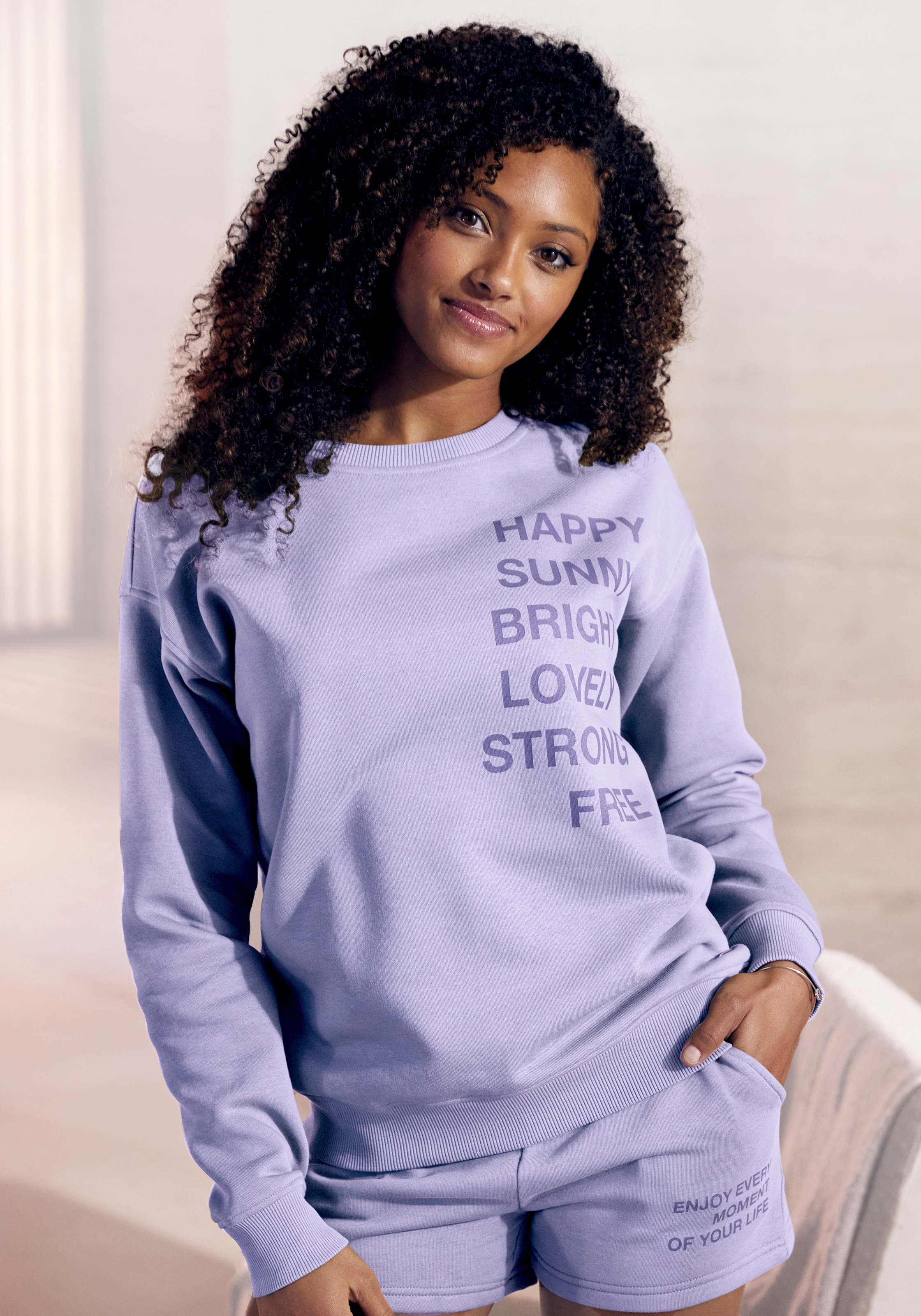 Buffalo Sweat-shirt »- Loungeshirt«, avec imprimé statement, vêtements d'intérieur
