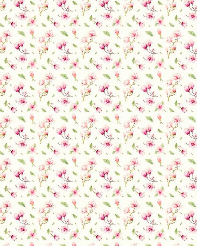 Image of Komar Vliestapete "Magnolia Rappo" (Breite x Höhe), Vliestapete, 100 cm Bahnbreite