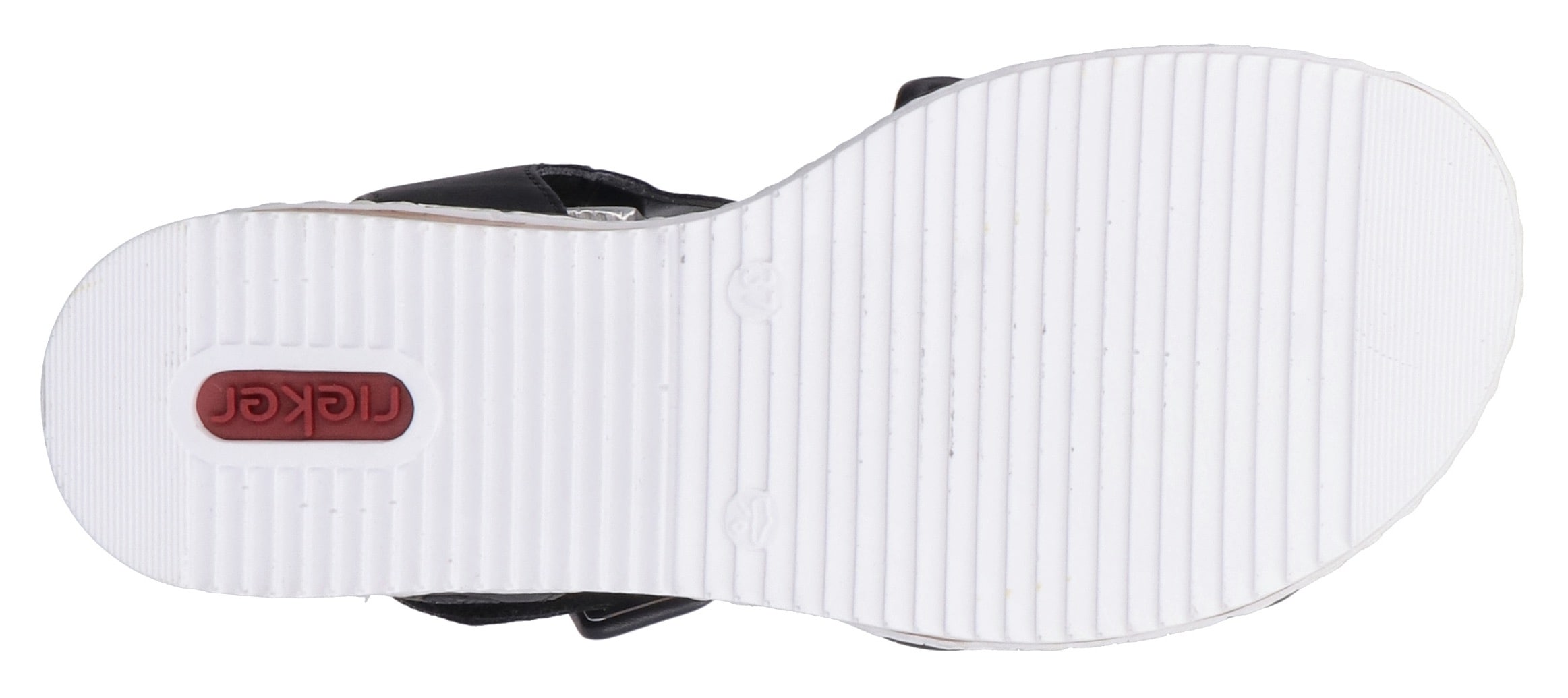 Rieker Sandalette  Keilsandale, Sommerschuh, Urlaubsschuh mit Klettriemchen