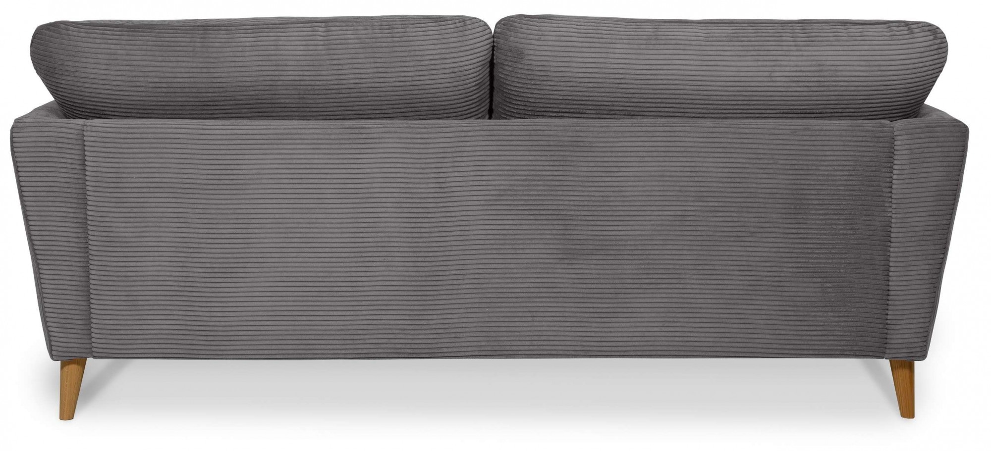 Home affaire 3-places »MARSEILLE 3er Sofa 206 cm, Cord, Flachgewebe, Struktur, Webstoff« Massivholzbeine Eiche, Landhausstil, Wellenunterfederung