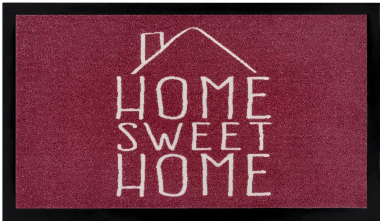 HANSE Home Fussmatte »Sweet Home«, rechteckig, mit Spruch, Schrift Design, waschbar, Robust, Pflegeleicht, Rutschfest