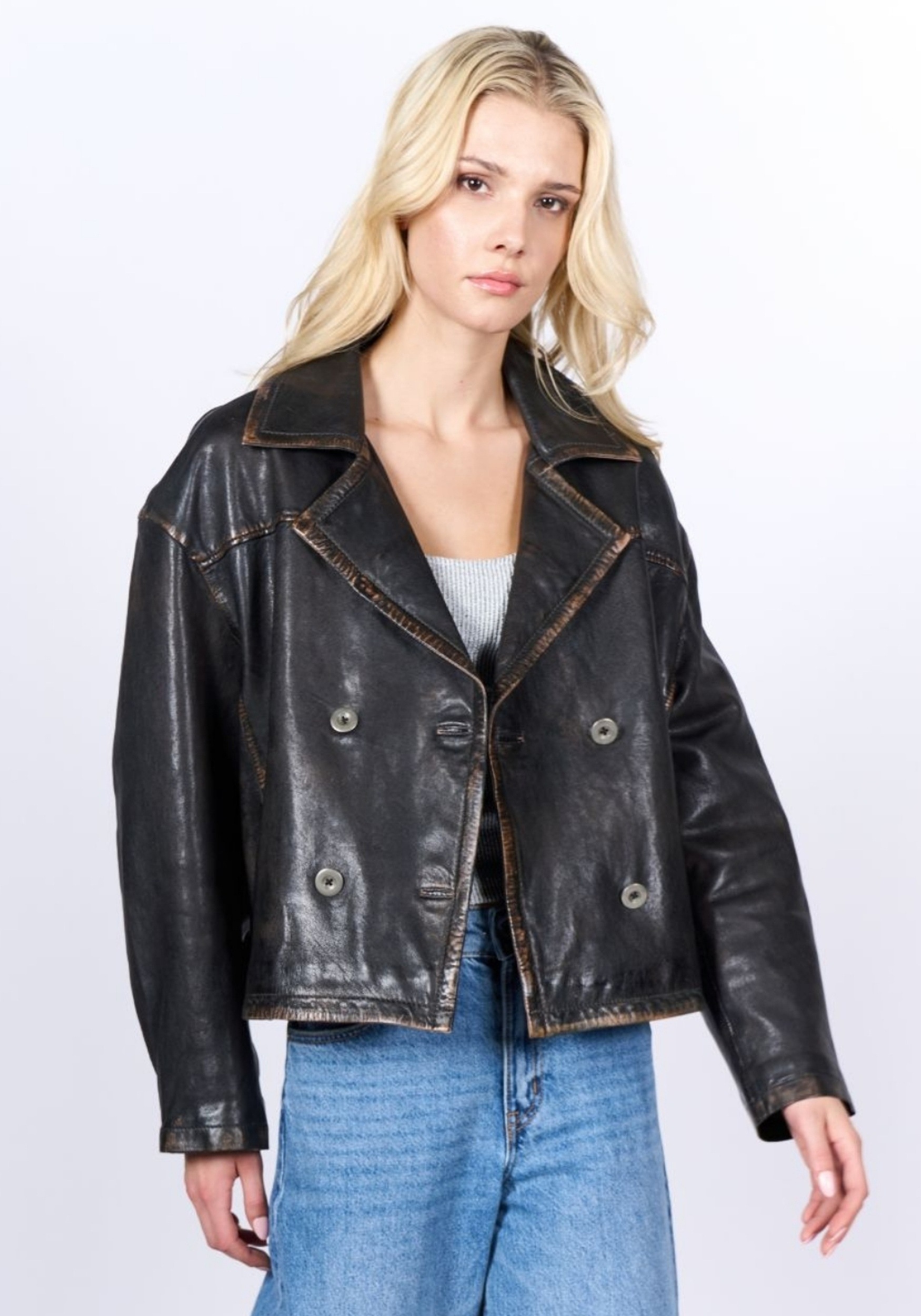Image of Freaky Nation Lederjacke "Abbie-FN"