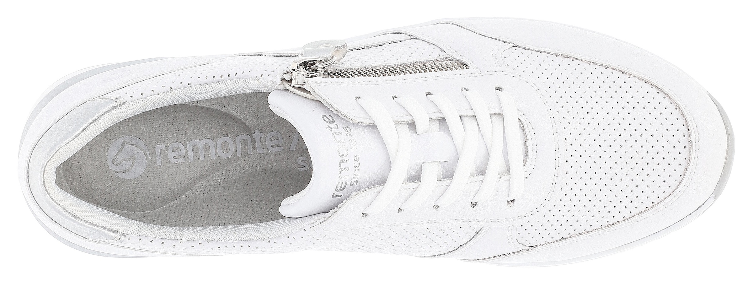 Remonte Baskets compensées  , Freizeitschuh, Halbschuh, Schnürschuh mit Schaftrandpolsterung