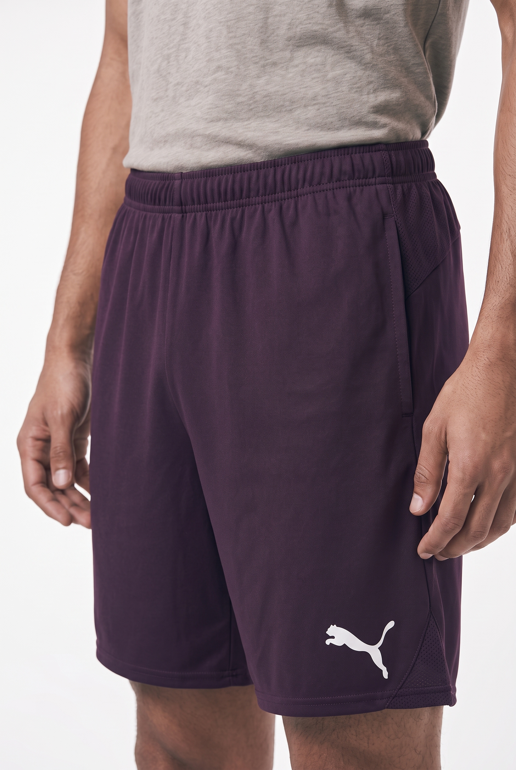 PUMA Short d'entraînement »TEAMGOAL SHORTS«  en polyester, sans genoux, en matière interlock, design moderne
