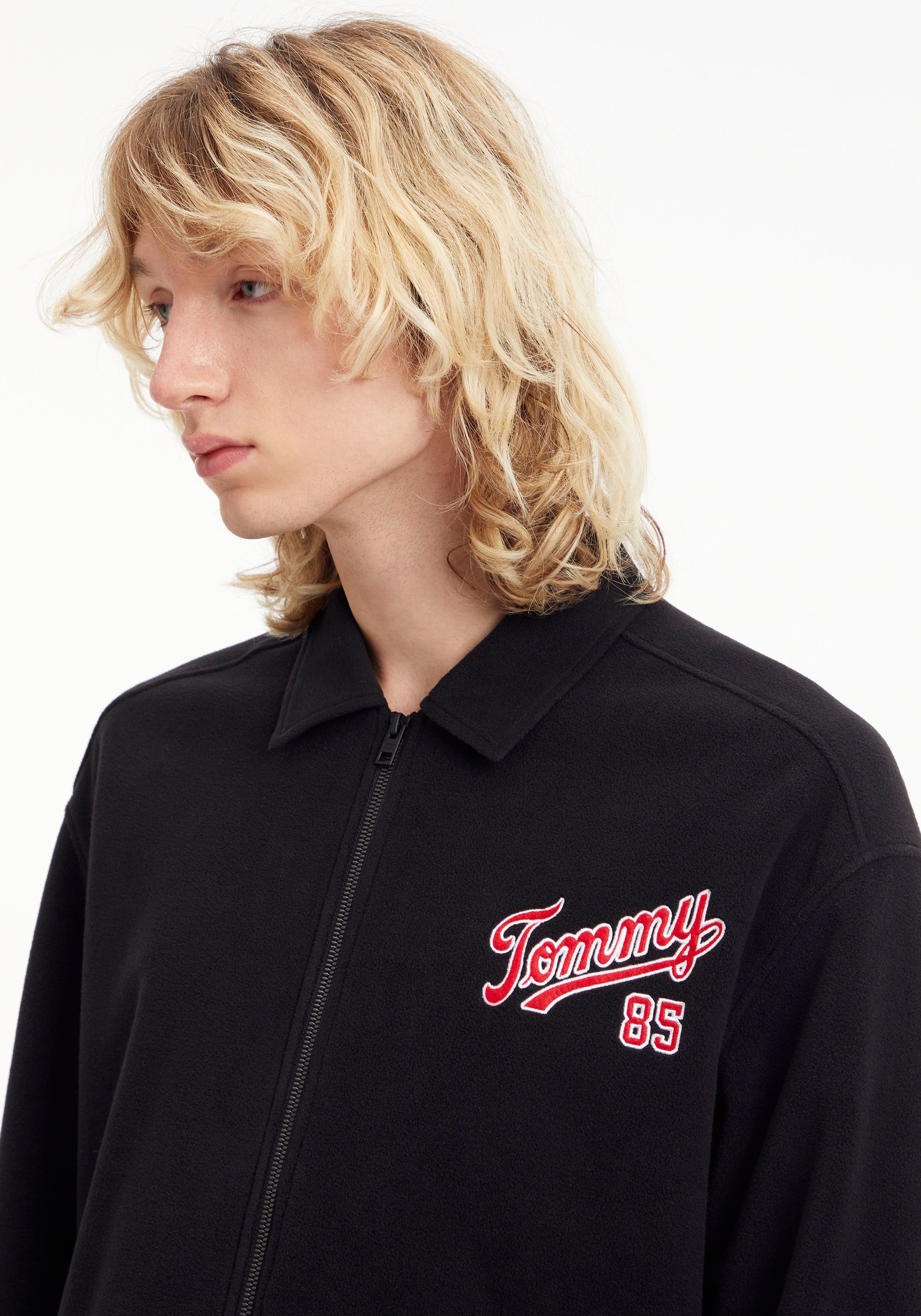 Tommy Jeans Fleecehemd »TJM POLAR FLEECE OVERSHIRT«, mit Logostickereien auf dem Rücken