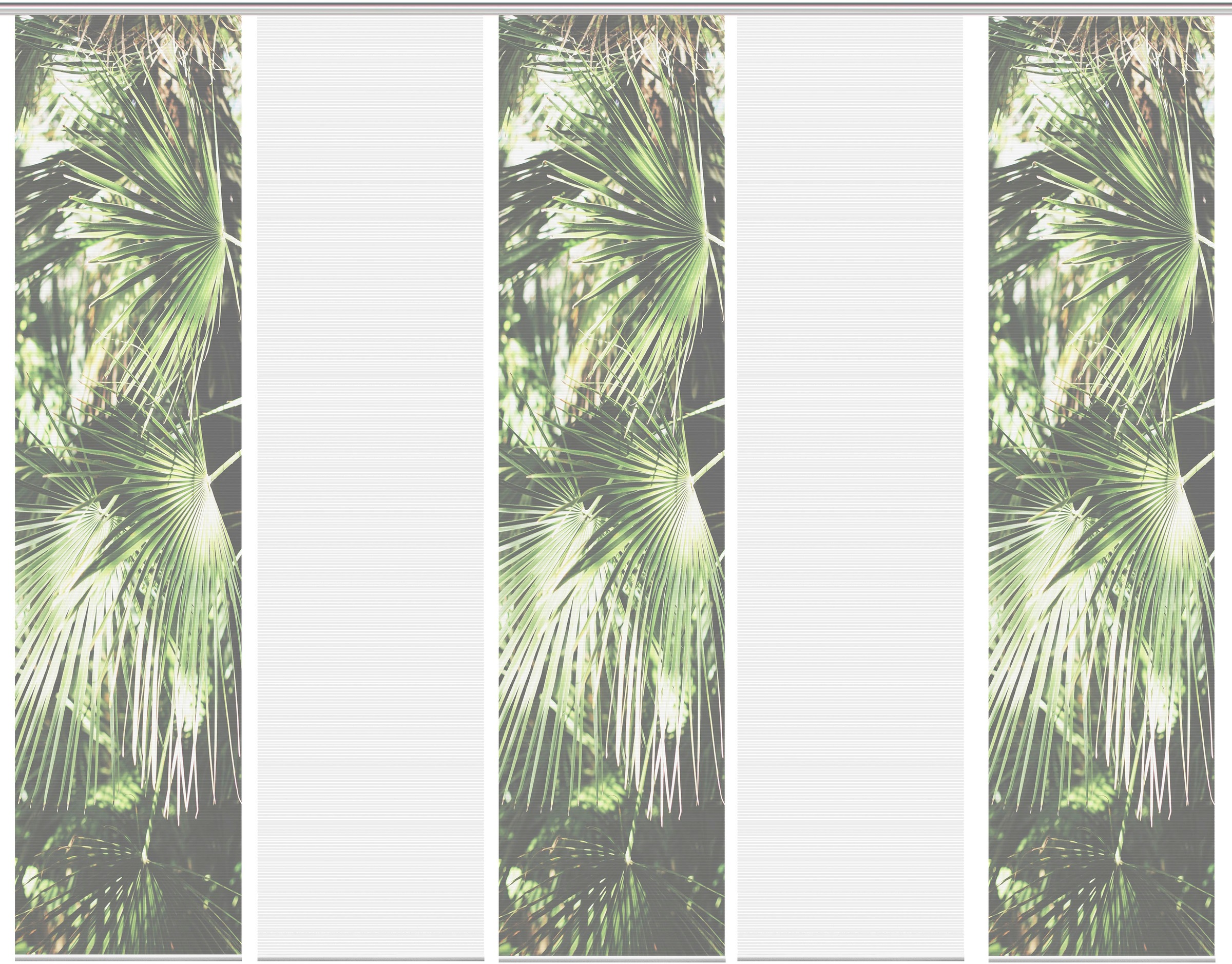 Image of Vision S Schiebegardine »JUNGOLA 5er SET«, (5 St.), Bambus-Optik, Digital bedruckt bei Ackermann Versand Schweiz