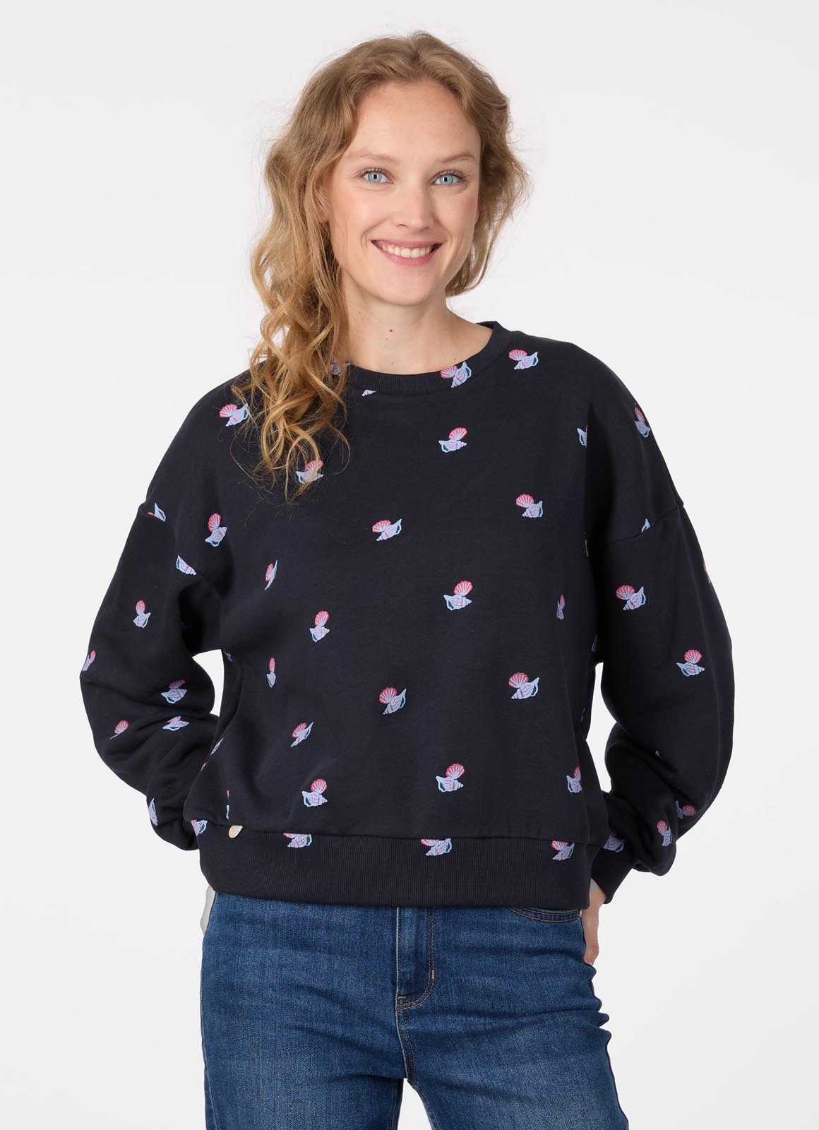 Image of Ragwear Sweatshirt "WUSS SHELLS", Elastische Baumwollmischung und softem Finish mit Muschel-Print