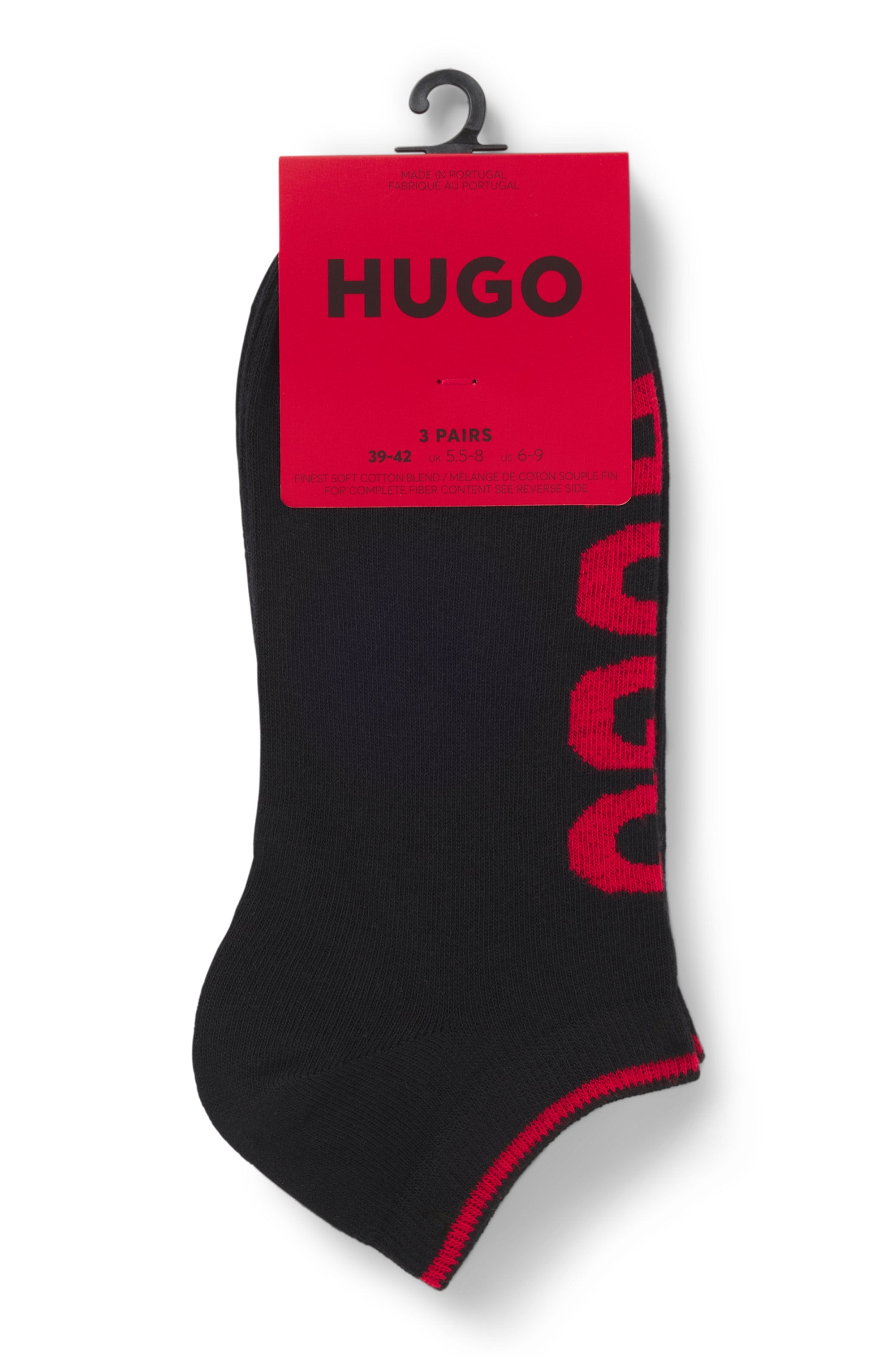 HUGO Underwear Sneakersocken »3P AS LOGO CC« 3 Paar tlg. mit Logodetails