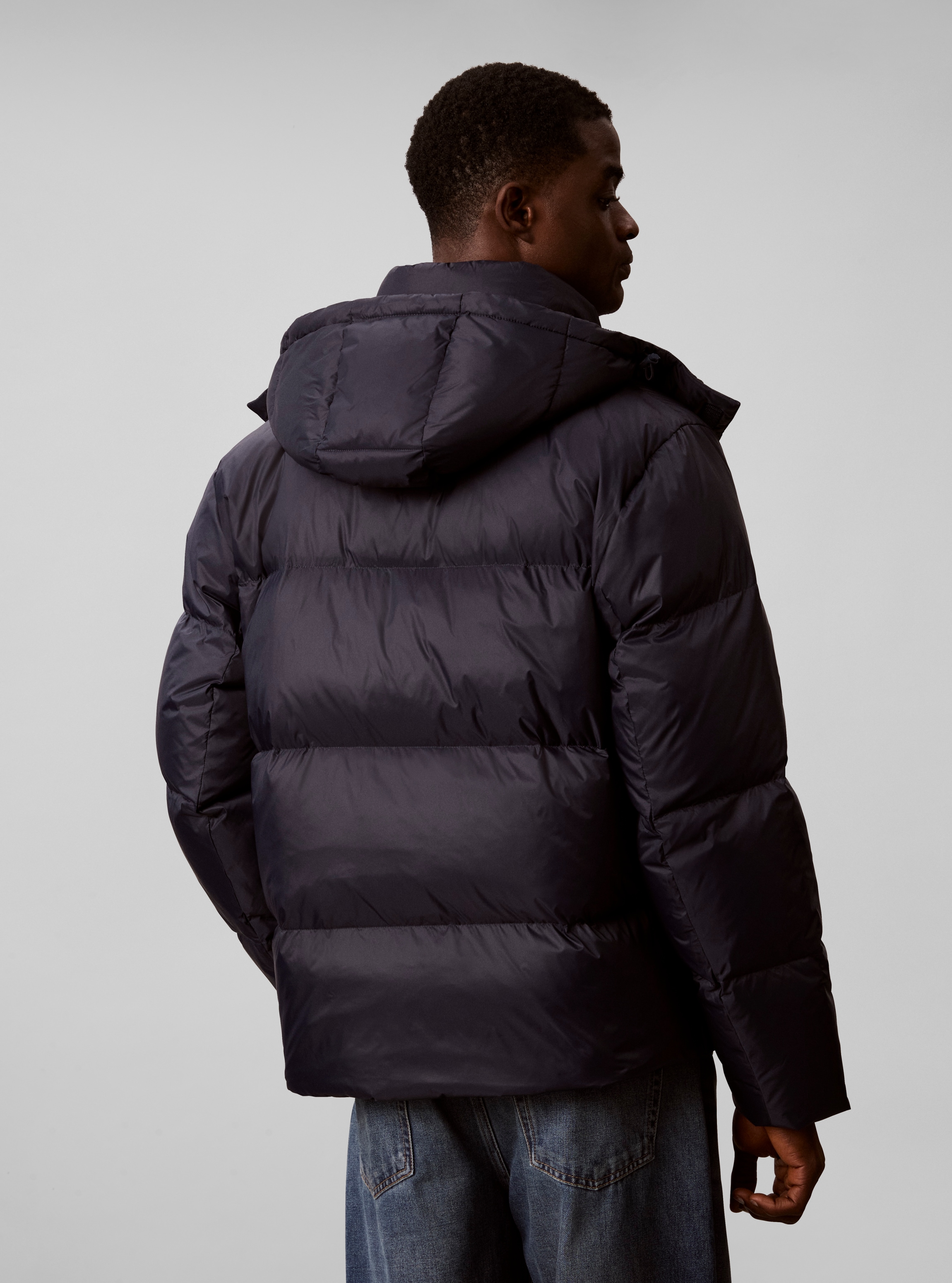 Calvin Klein Jeans Steppjacke »NYLON DETACHABLE HOOD DOWN« mit Kapuze Regular fit mit Kapuze