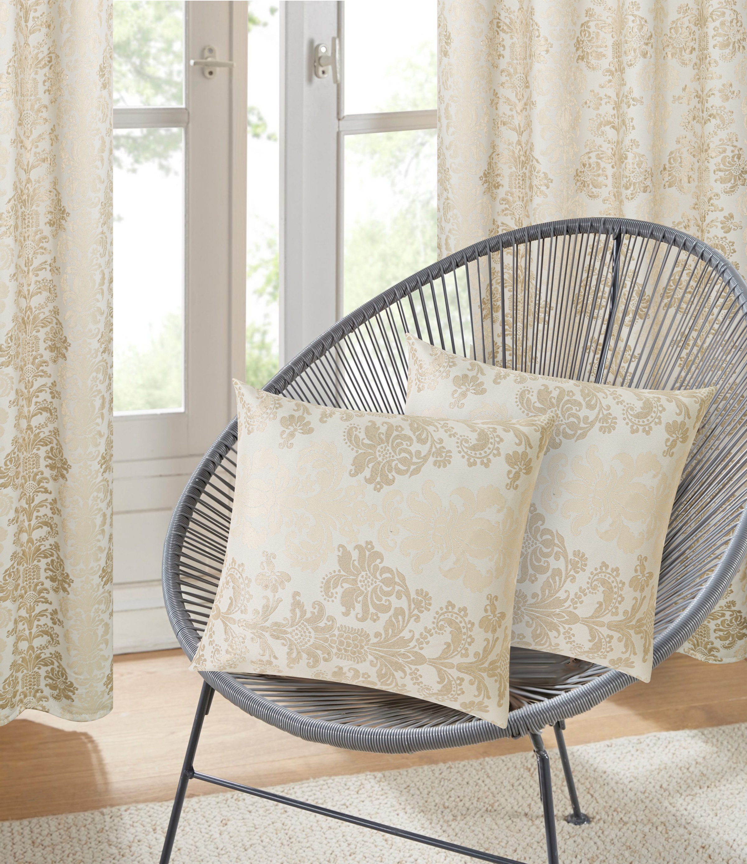 Image of GOODproduct Dekokissen "Mannfred, 1 Stk, Jacquard-Look, elegant - Kissenhülle ohne Füllung" Jacquard-Look, 50 × 50 cm, Blickdicht & formstabil, Pflegeleicht