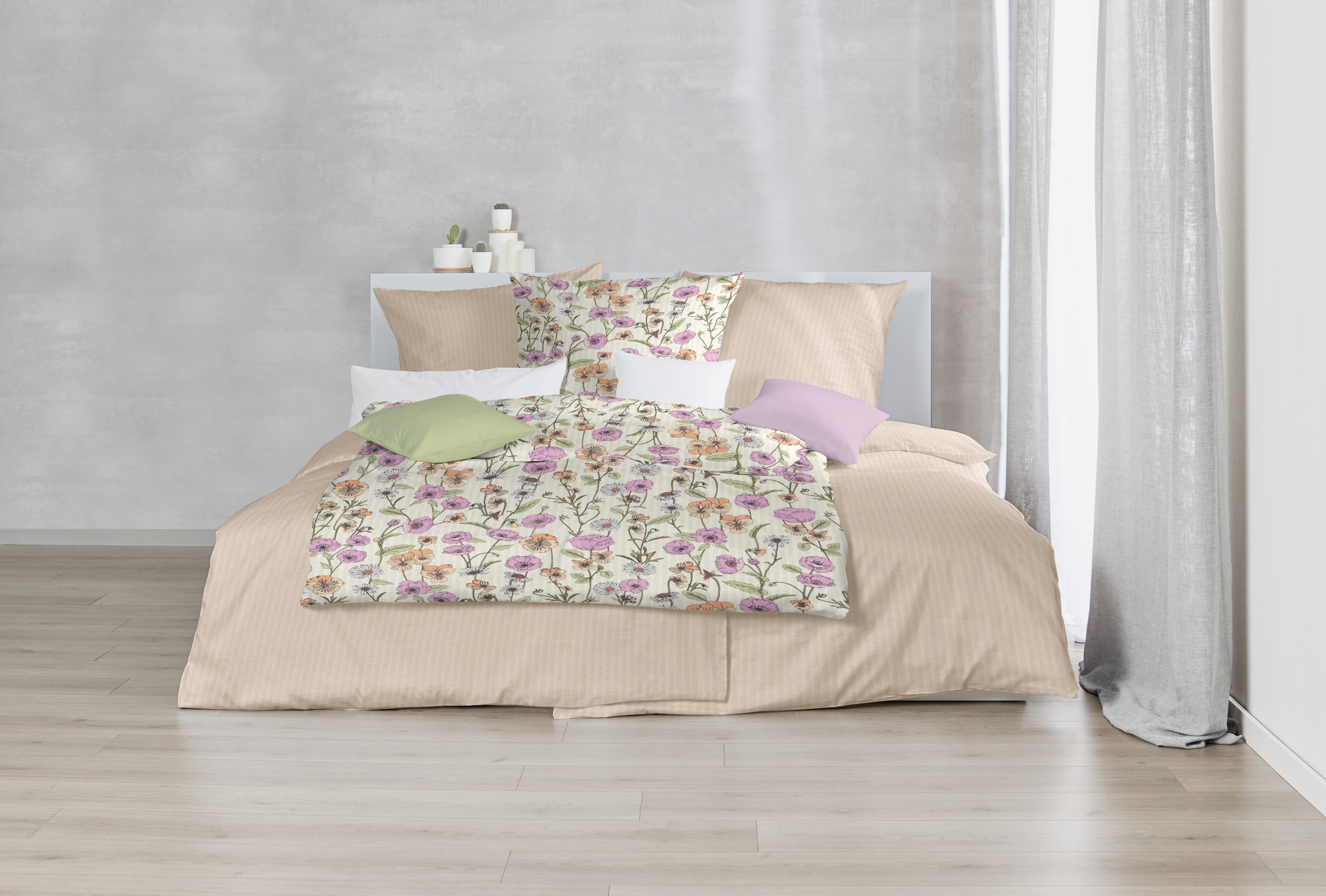 Primera Linge de lit »Soft-Seersucker-Bettwäsche Uni« 2