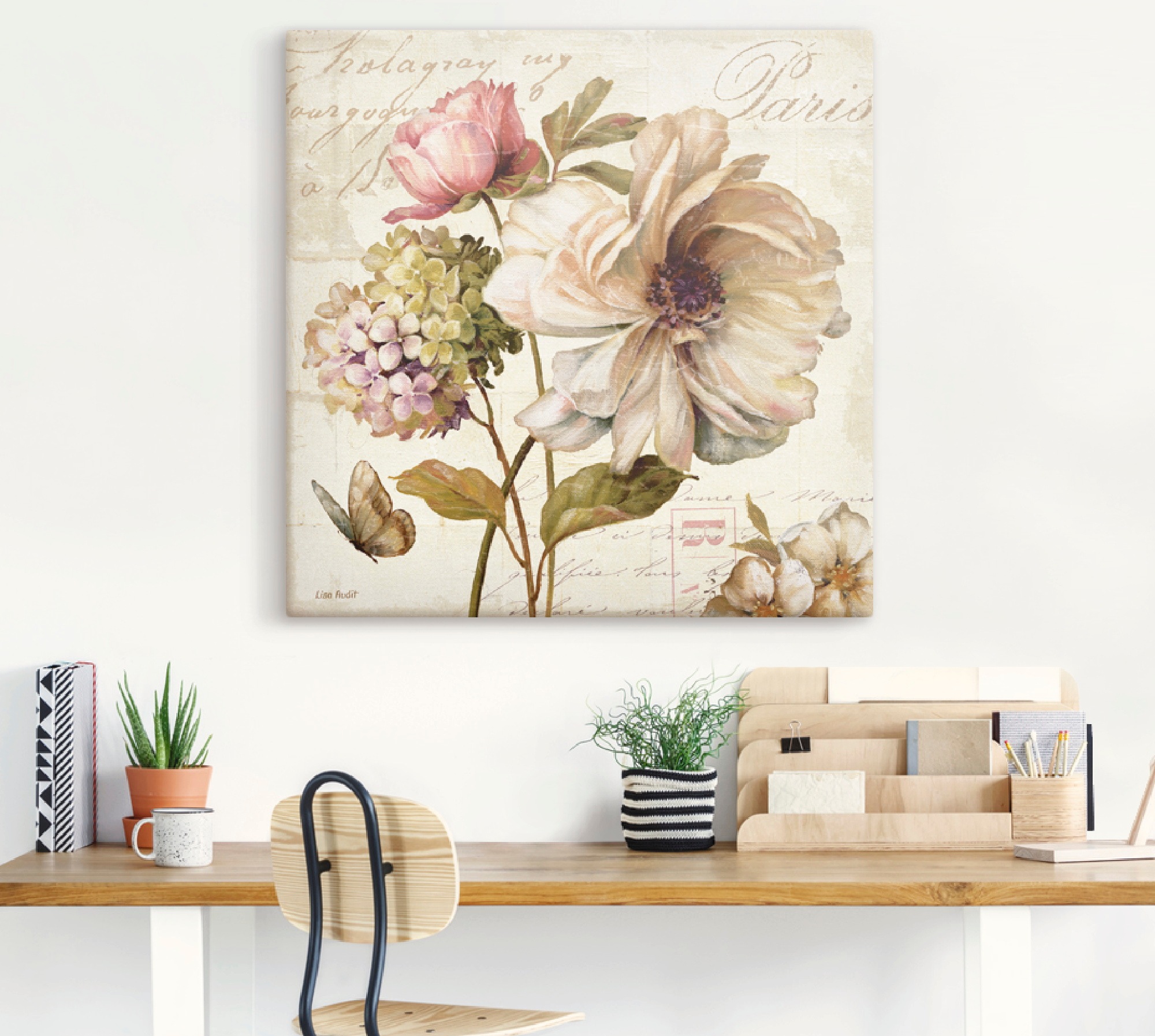 Artland Wandbild »Blumen II«, Blumen, (1 St.), als Leinwandbild, Poster, Wandaufkleber in verschied. Grössen