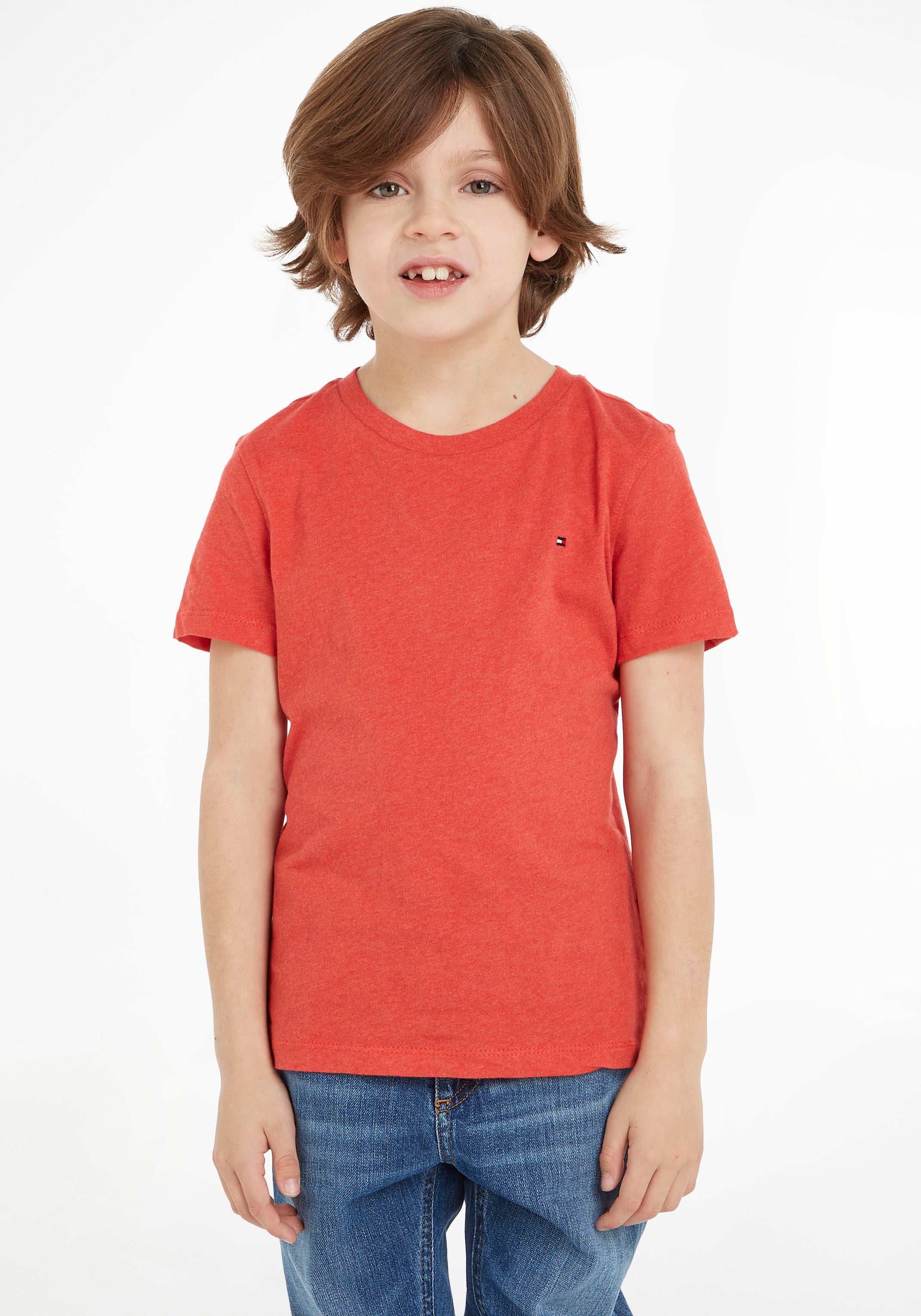 Tommy Hilfiger T-Shirt »BOYS BASIC CN KNIT«, Kinder Kids Junior MiniMe  versandkostenfrei auf