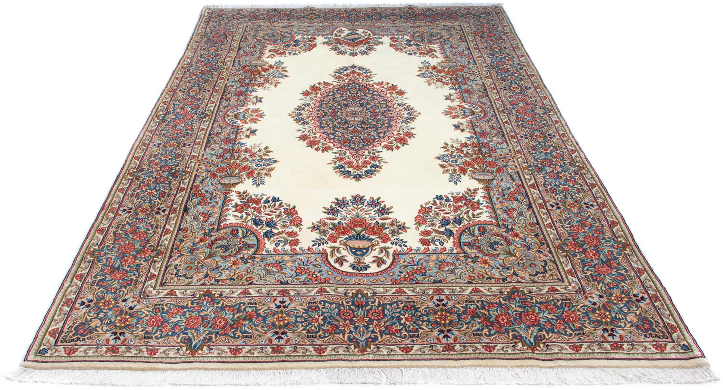 Image of morgenland Orientteppich »Perser - Royal - 277 x 173 cm - beige«, rechteckig, 10 mm Höhe, Wohnzimmer, Handgeknüpft, Einzelstück mit Zertifikat bei Ackermann Versand Schweiz