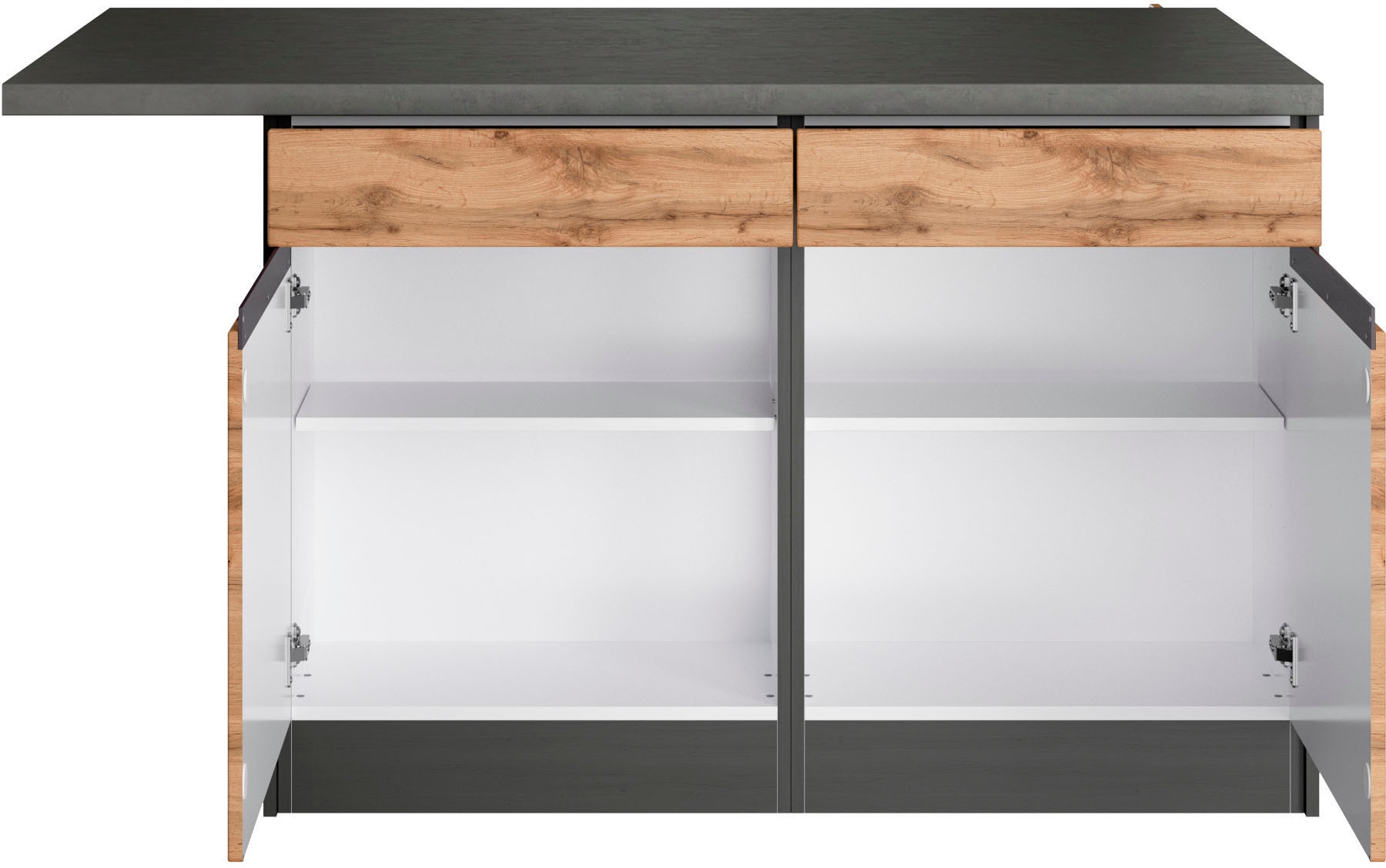 KOCHSTATION Winkelküche »KS-Riesa« Stellbreite 490/153 cm, ohne E-Geräte