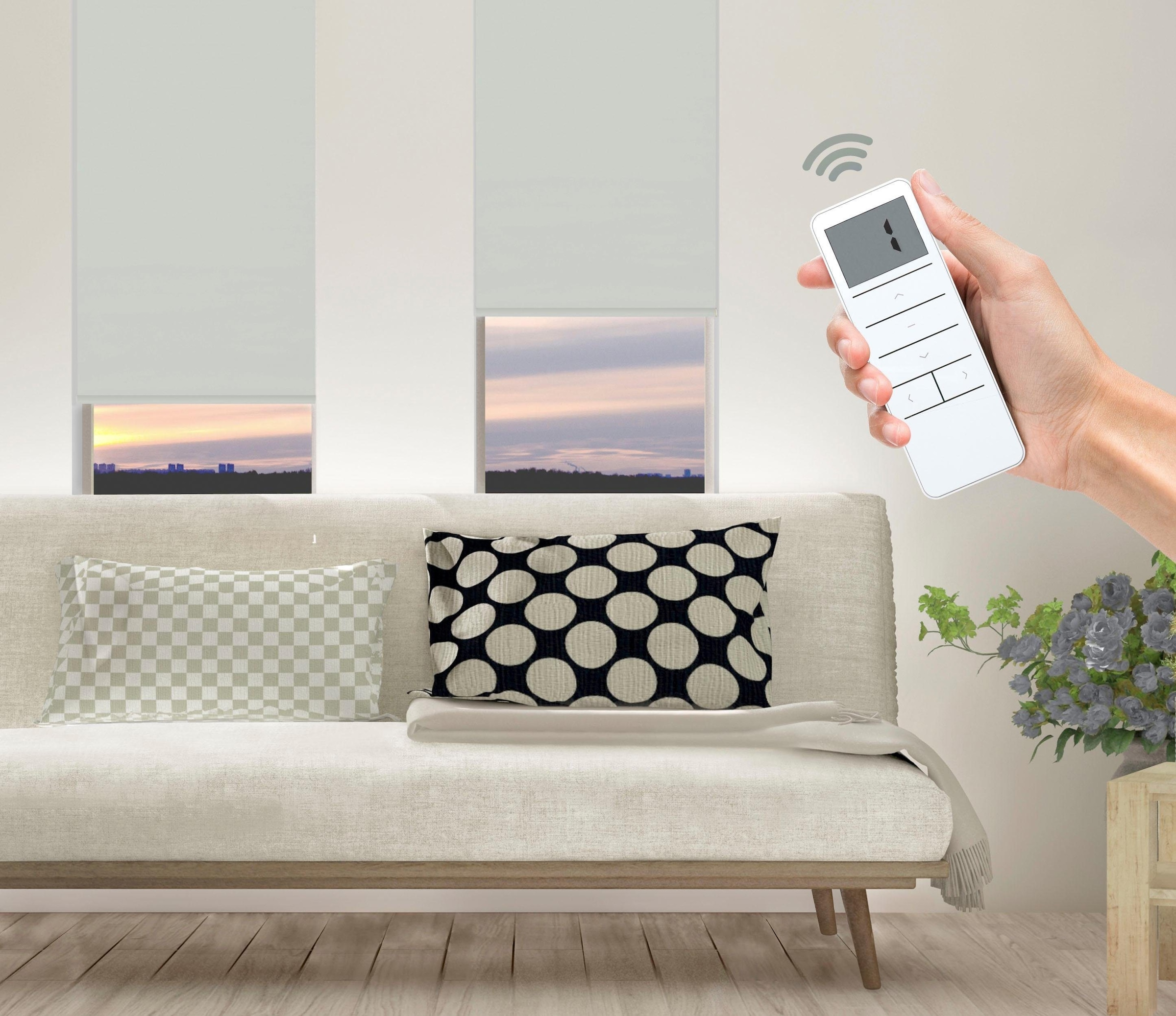 Image of Good Life Elektrisches Rollo "Vau - SMART HOME" abdunkelnd energiesparend ohne Bohren mit Fernbedienung