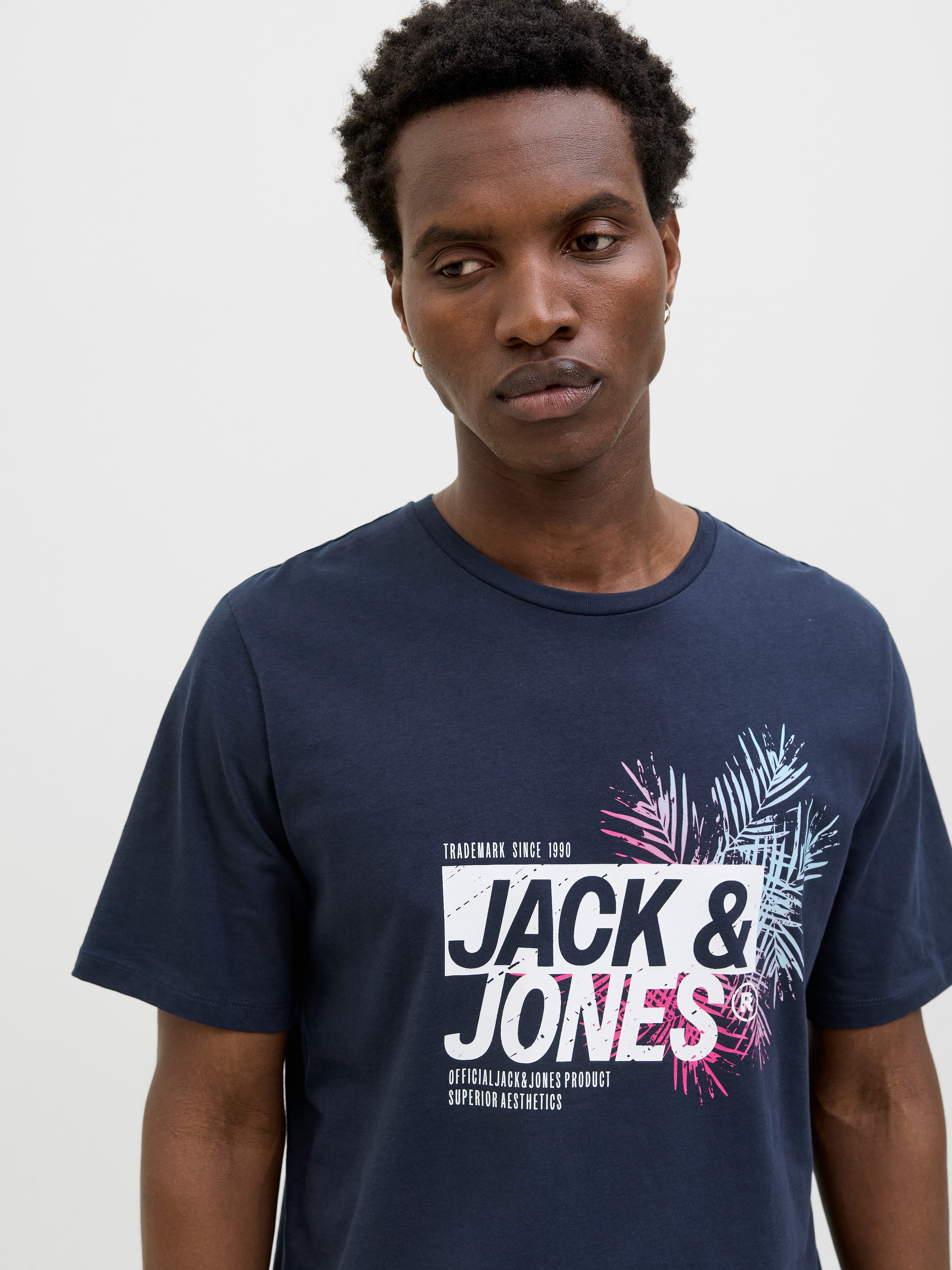 Jack & Jones Print-Shirt »JJJAXON TEE SS CREW NECK«