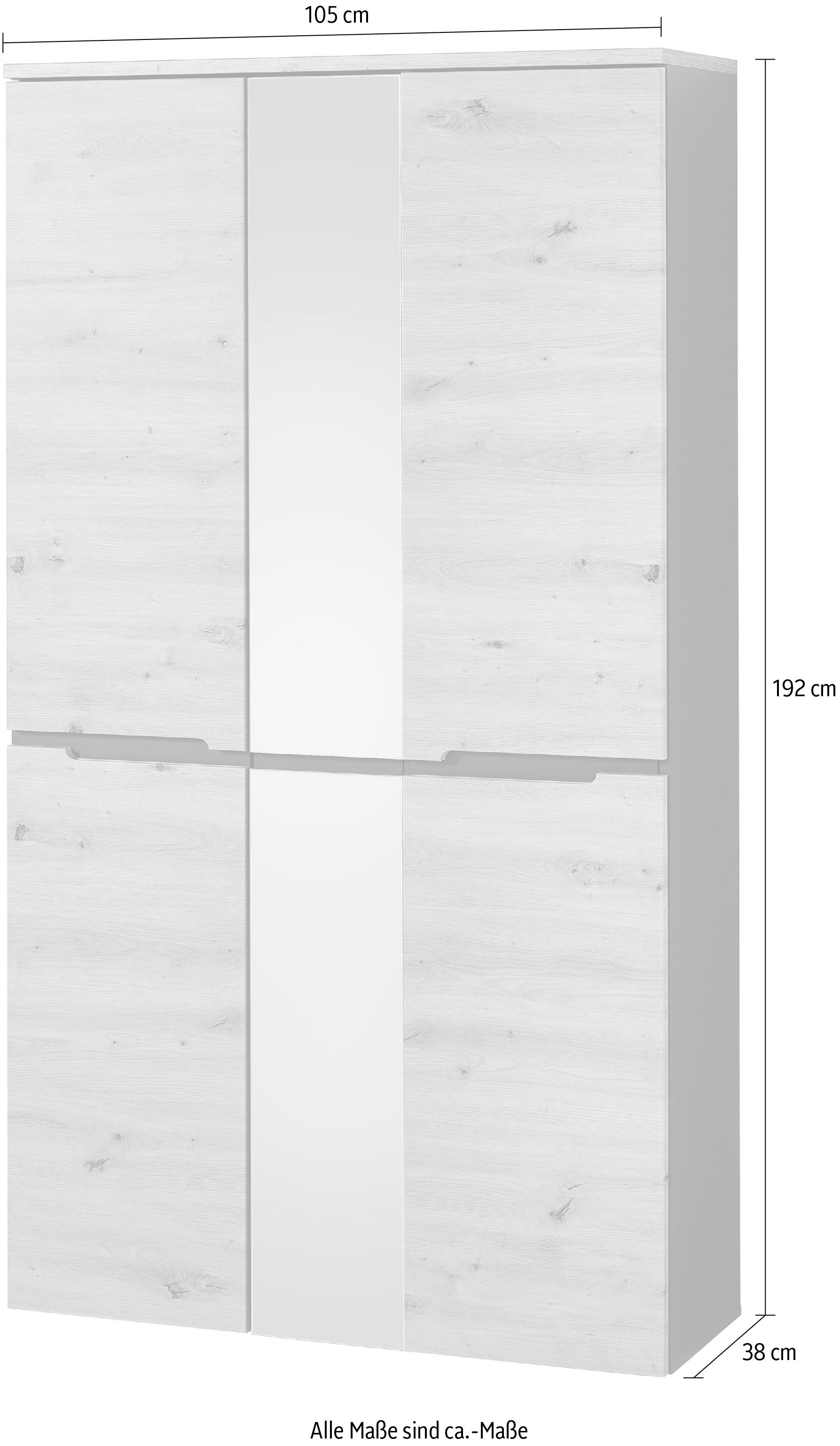 Innostyle Garderobenschrank »MEMPHIS« OTTOs Choice,  Artisan Eiche Optik, viel Stauraum