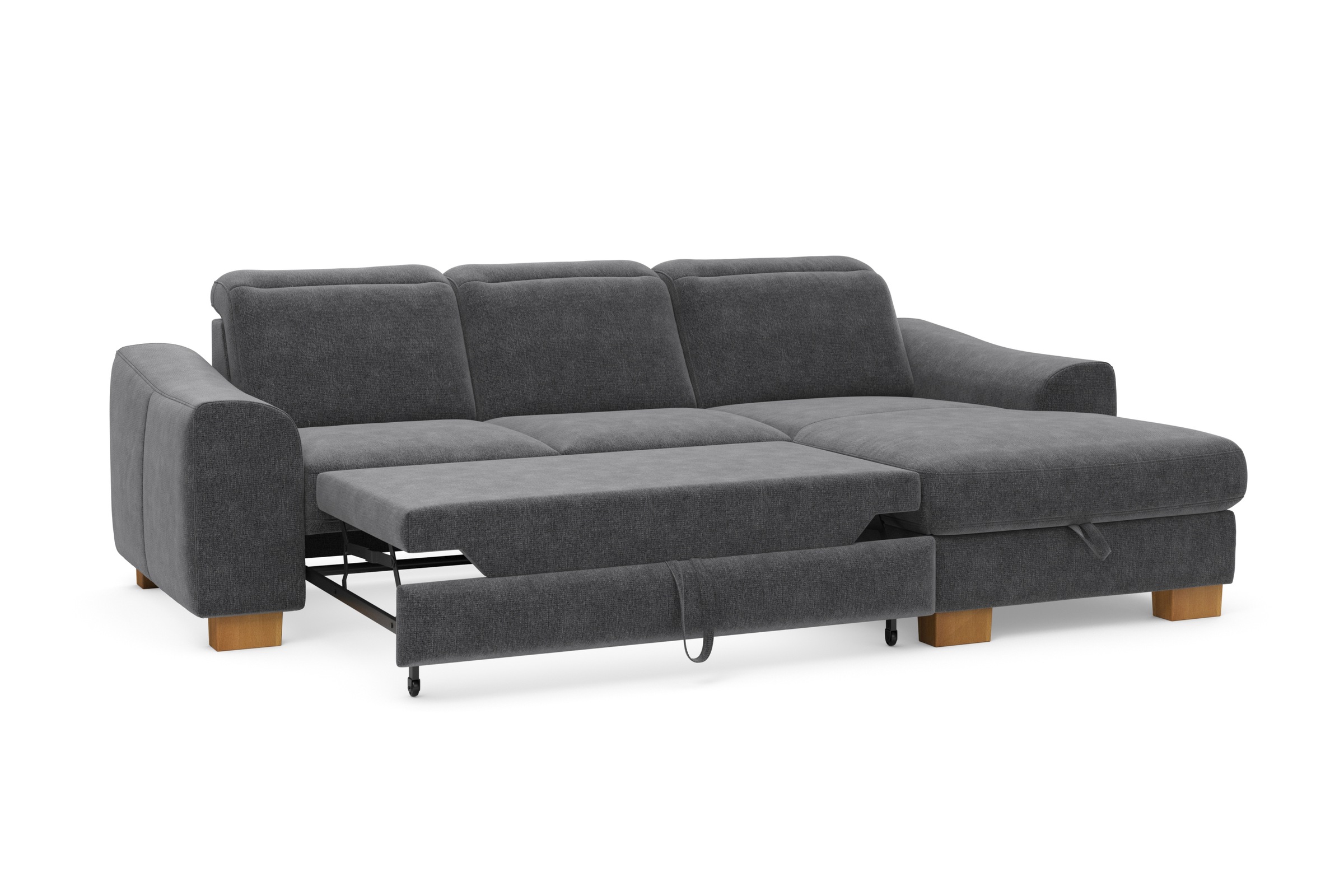 Home affaire Ecksofa »Dundee L-Form«, wahlweise mit Kopfteilverstellung und zusätzlich mit Bettfunktion
