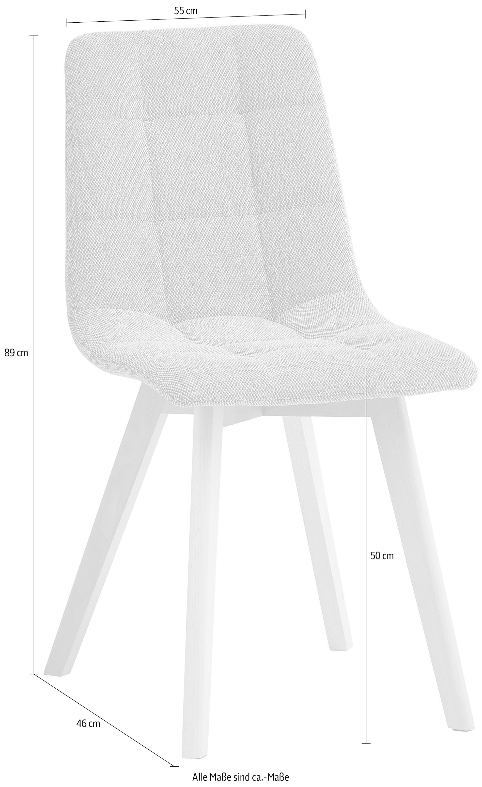 Stolkom 4-Fussstuhl (Set) 2 Stk.Breite 55cm, 4 Fuss-Untergestell massivholz