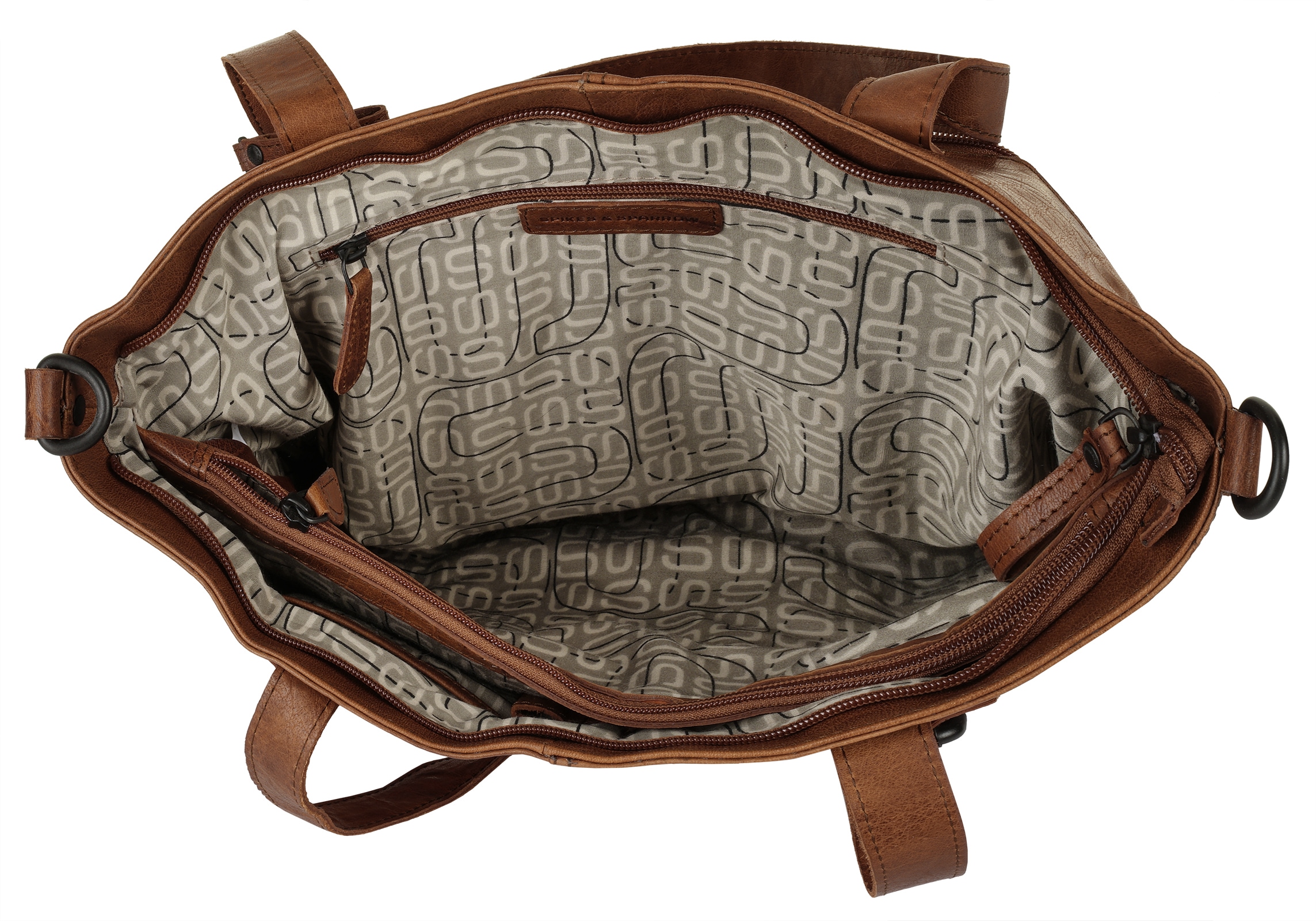Spikes & Sparrow Shopper, echt Leder
