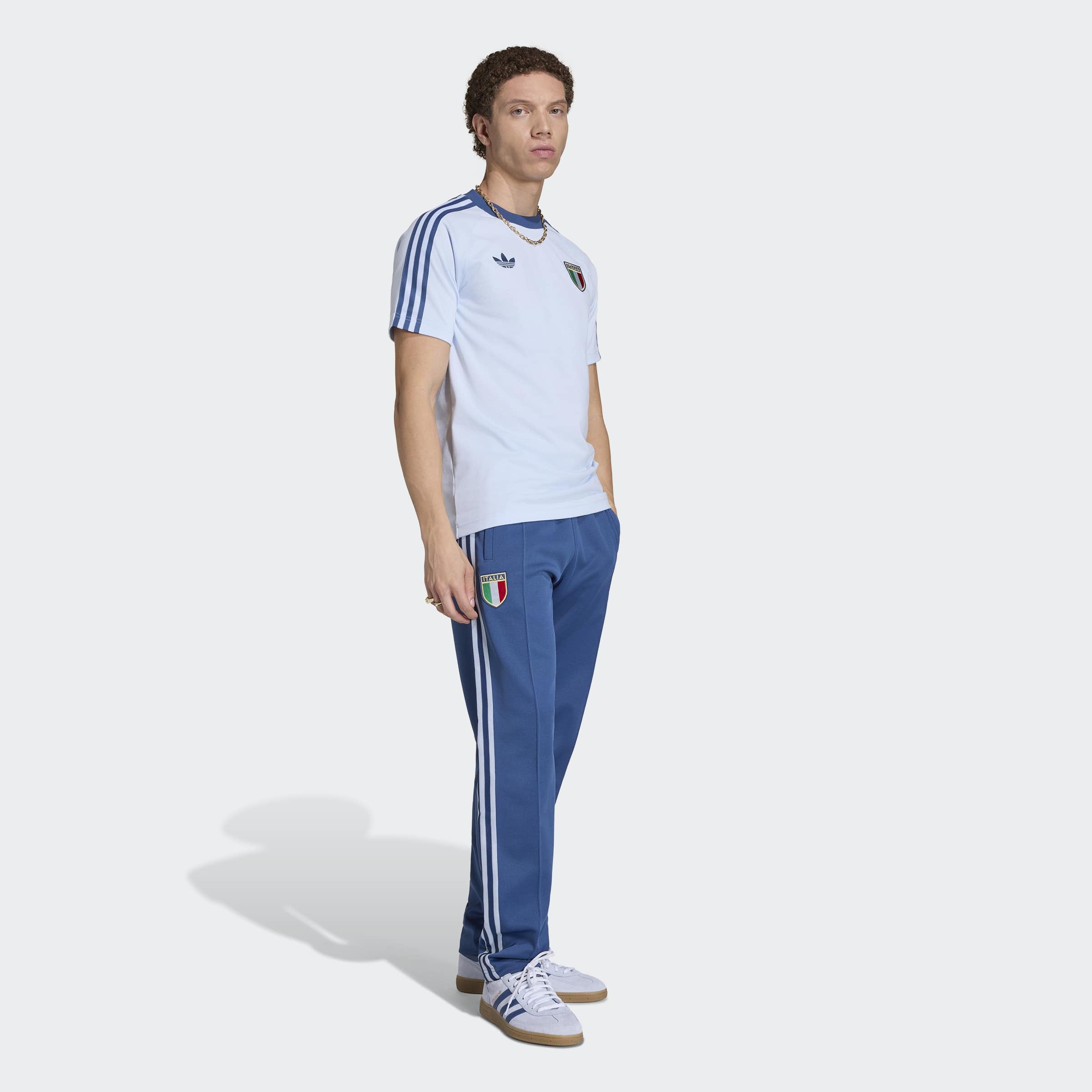 adidas Performance T-shirt »ITALIEN ORIGINALS« style sportif, sans fermeture, en coton
