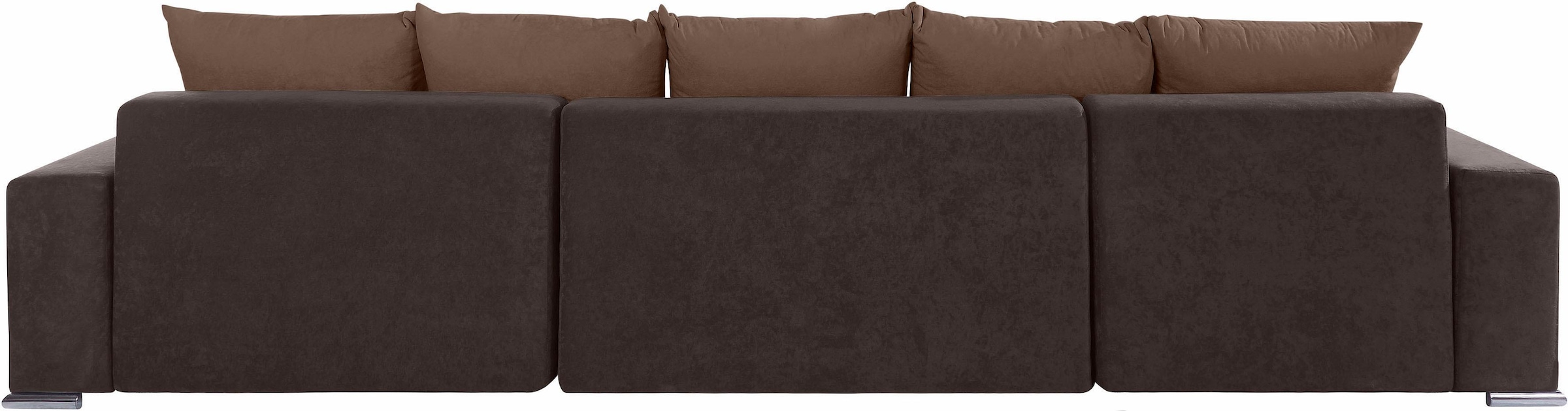 COLLECTION AB Paysage de salon »Josy XXL U-Form, B: 333 cm, mit 2 Recamieren 77 & 97 cm« mit Bettfunktion, Bettkasten & 2 Zierkissen, Federkern