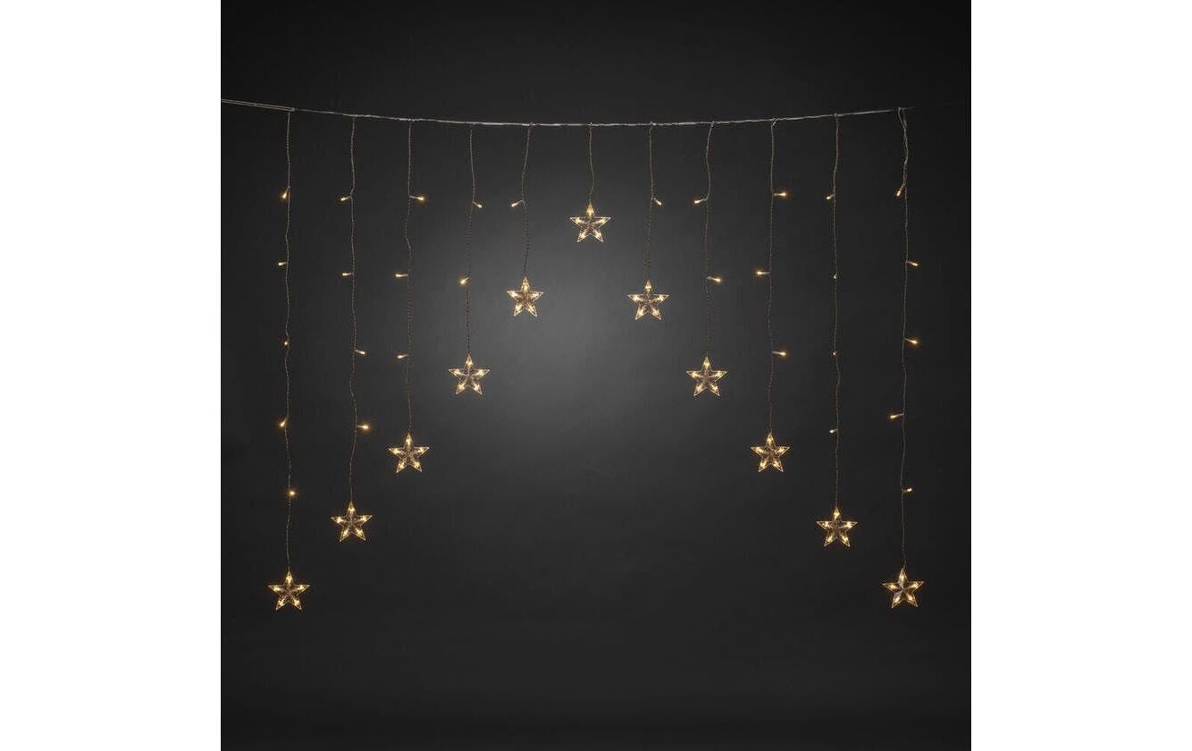 KONSTSMIDE Rideau lumineux »LED-Lichtervorhang 11 klare Sterne, 85 warmweisse Dioden«